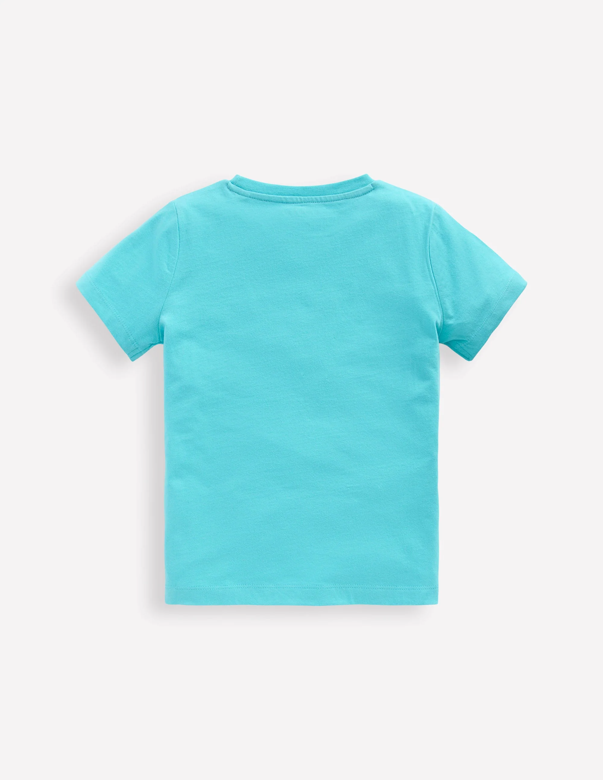 Superstitch T-Shirt-Aqua Sea Blue Elephant - Image 2