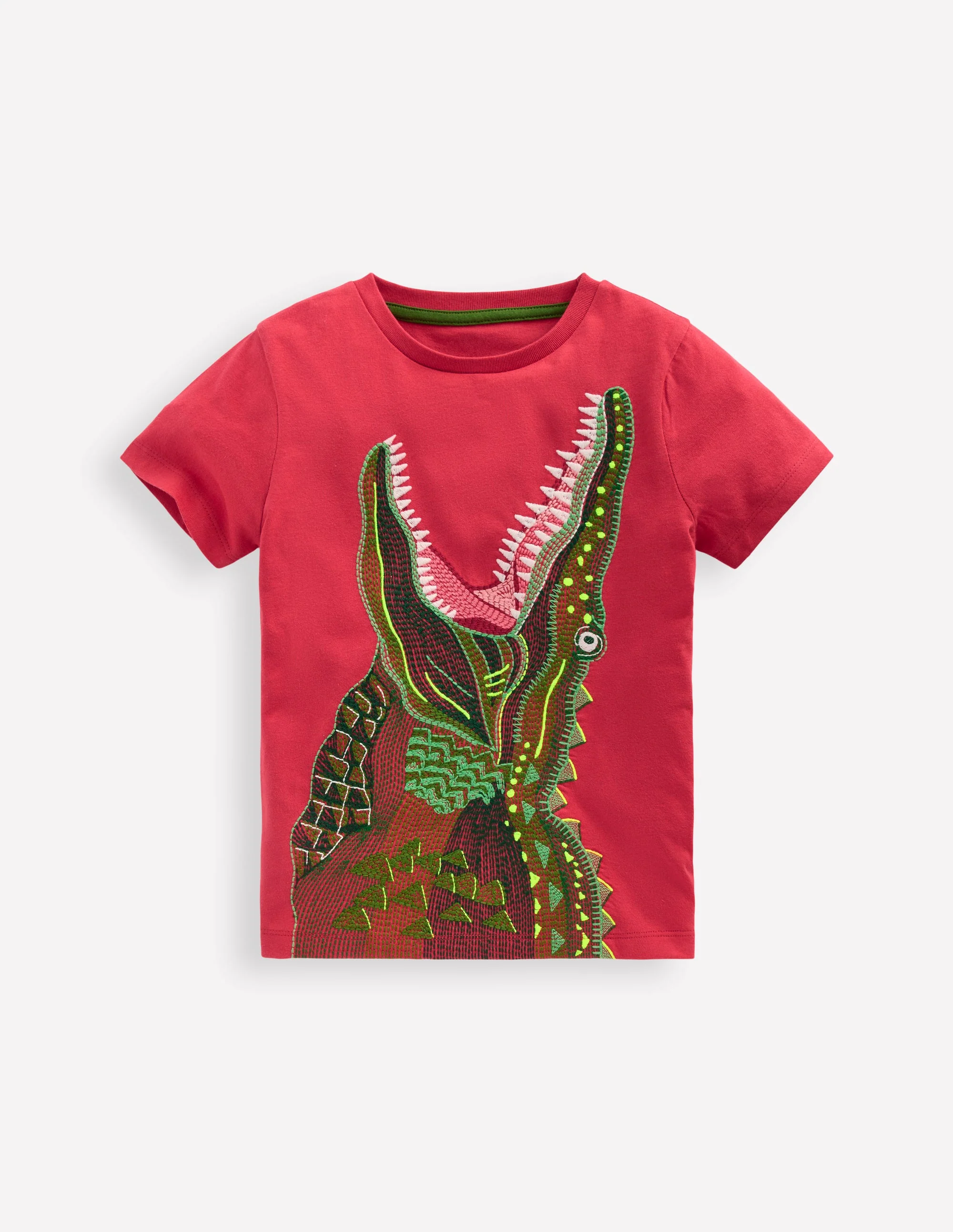 Superstitch T-Shirt-Red Crocodile