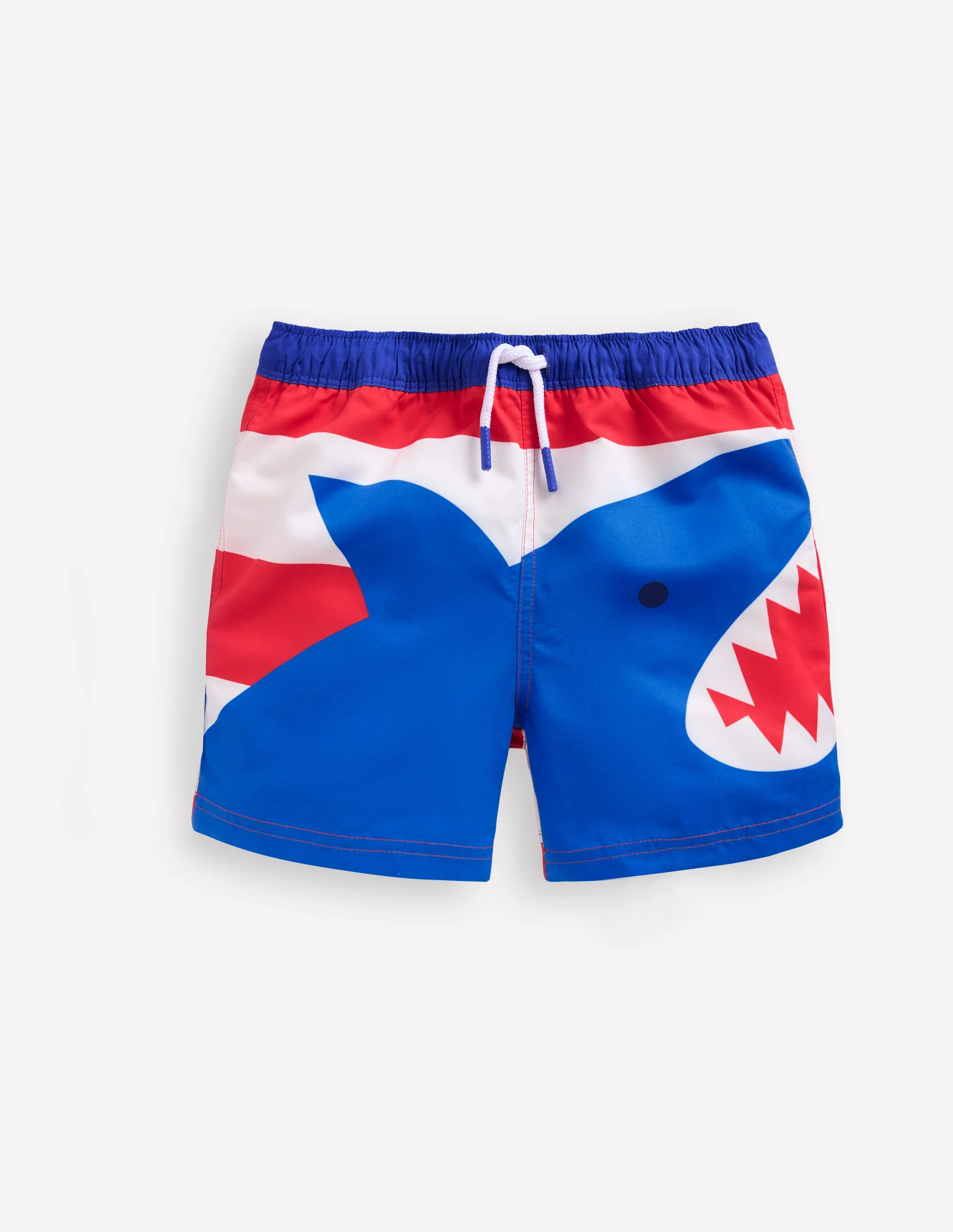 Swim Shorts-Poppy Red Shark