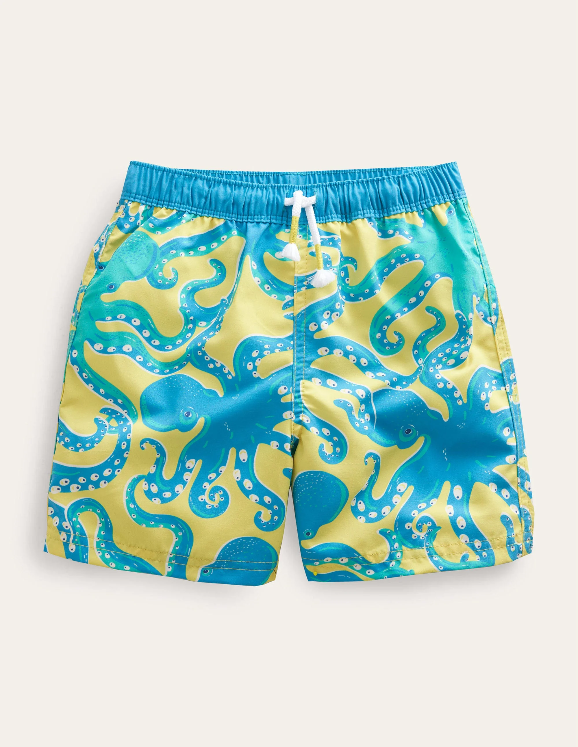 Swim Shorts-Sweetcorn Octopus