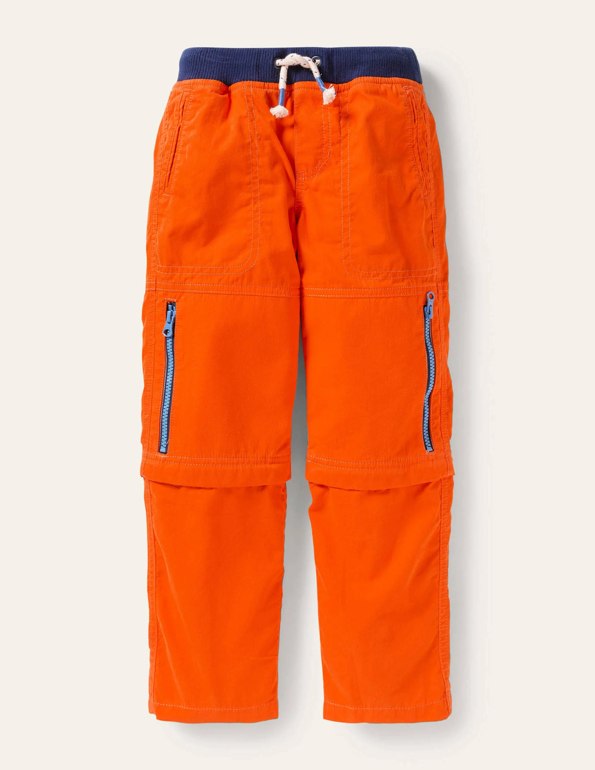 Zip-off Techno Trousers-Mandarin Orange