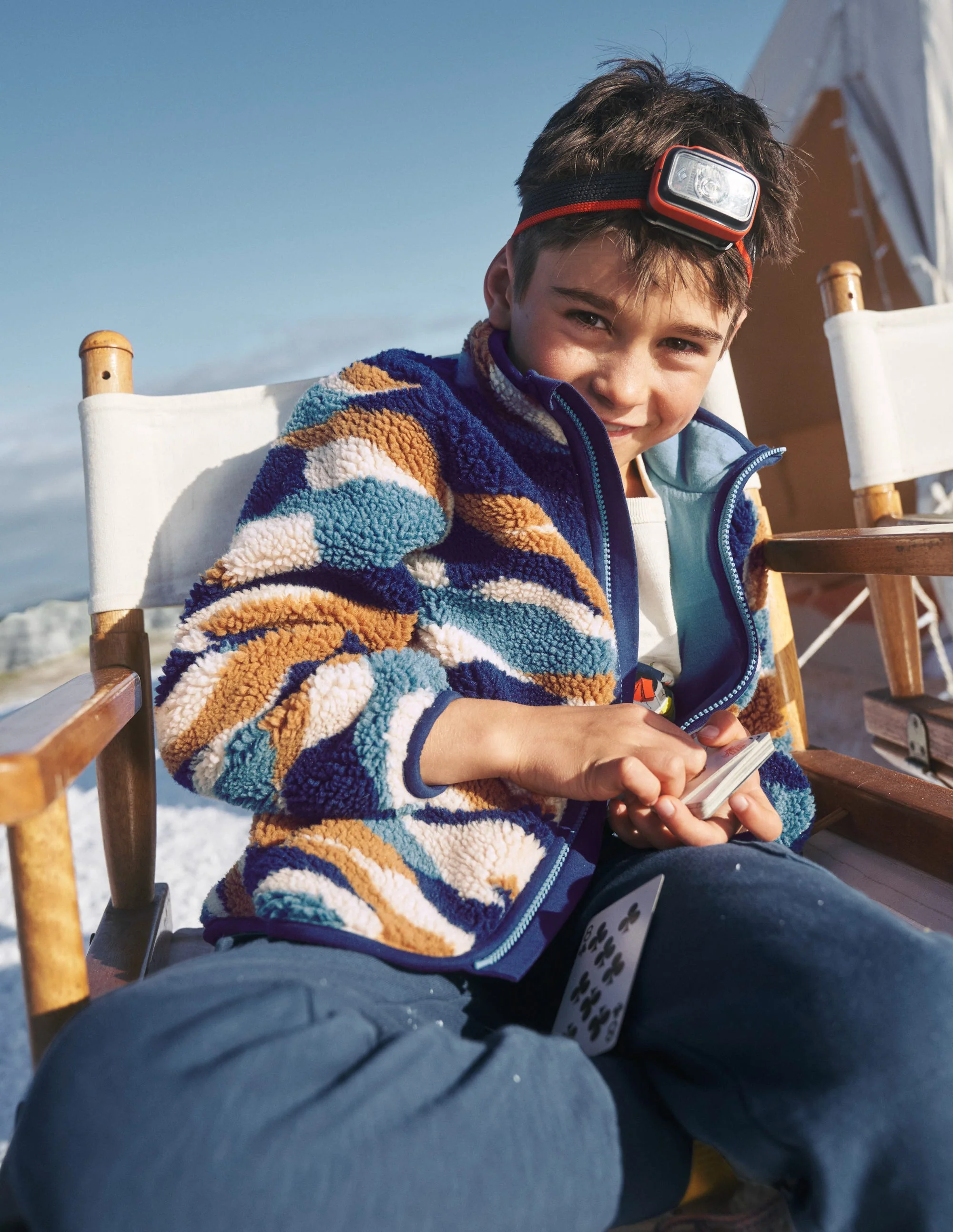 Zip Through Printed Fleece-Sandpiper Mountains - Image 4