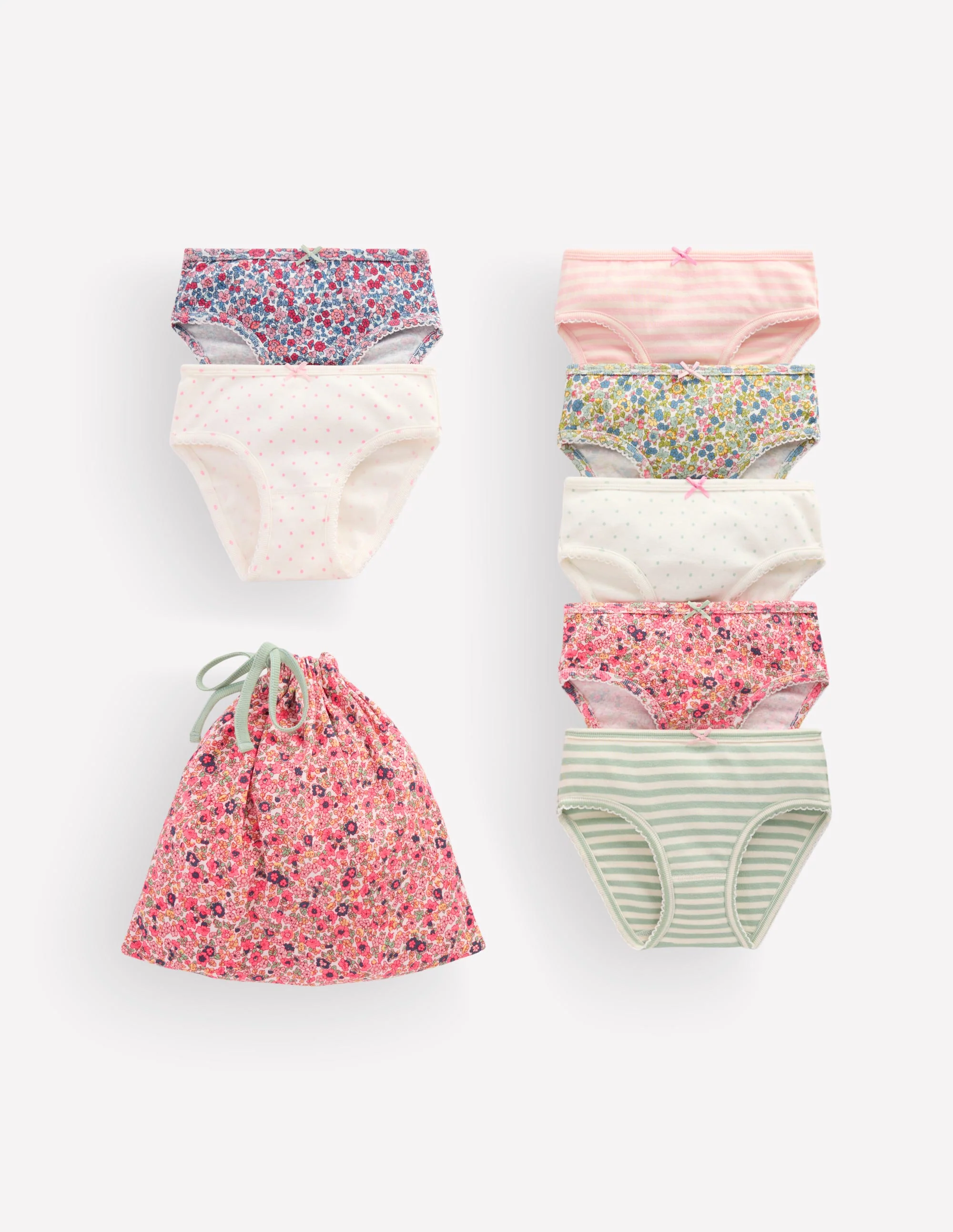 7 Pack Pants-Forget Me Not Flowerbed