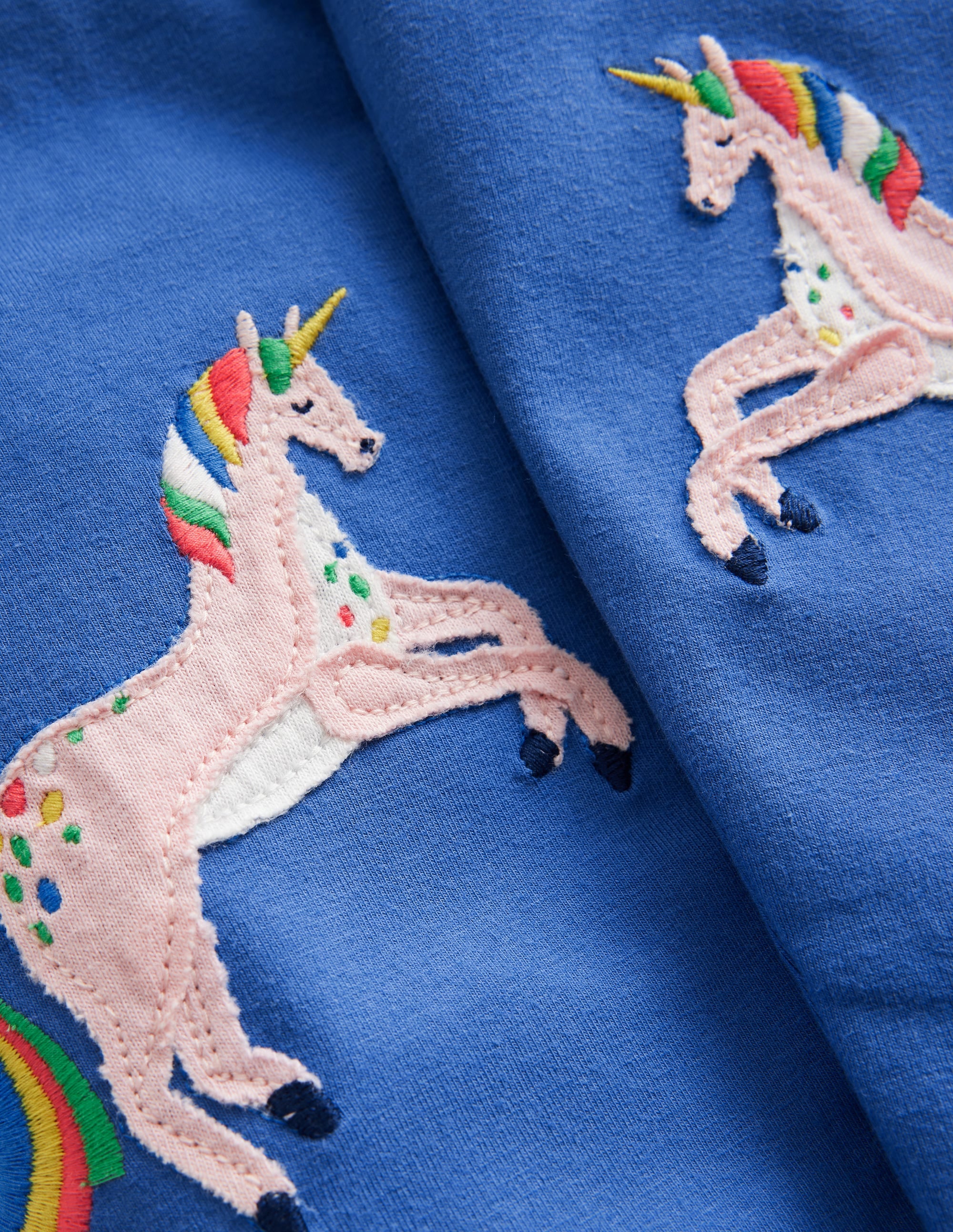 Appliqué Leggings-Bluejay Unicorn - Image 3