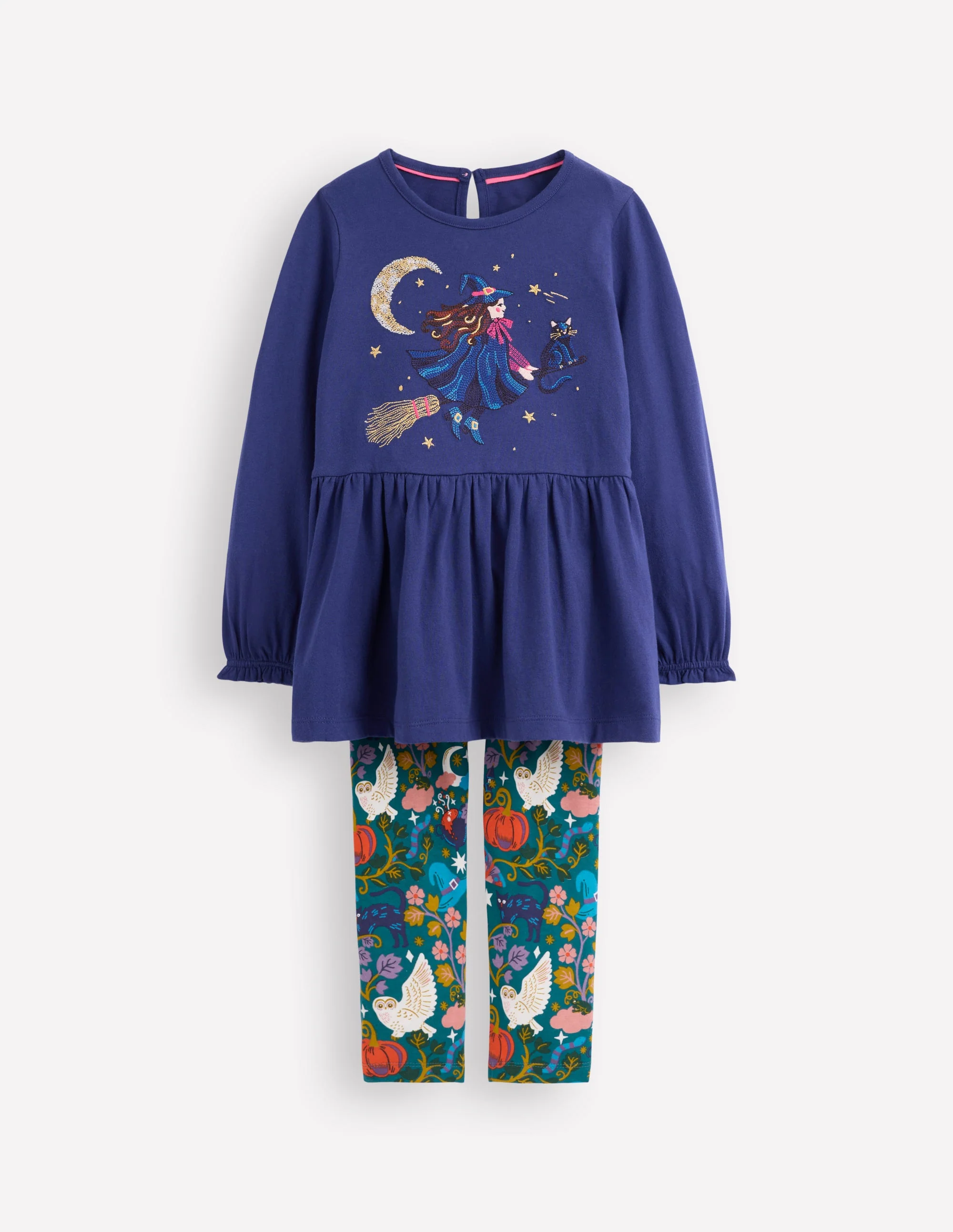 Applique Tunic Set-Starboard Blue