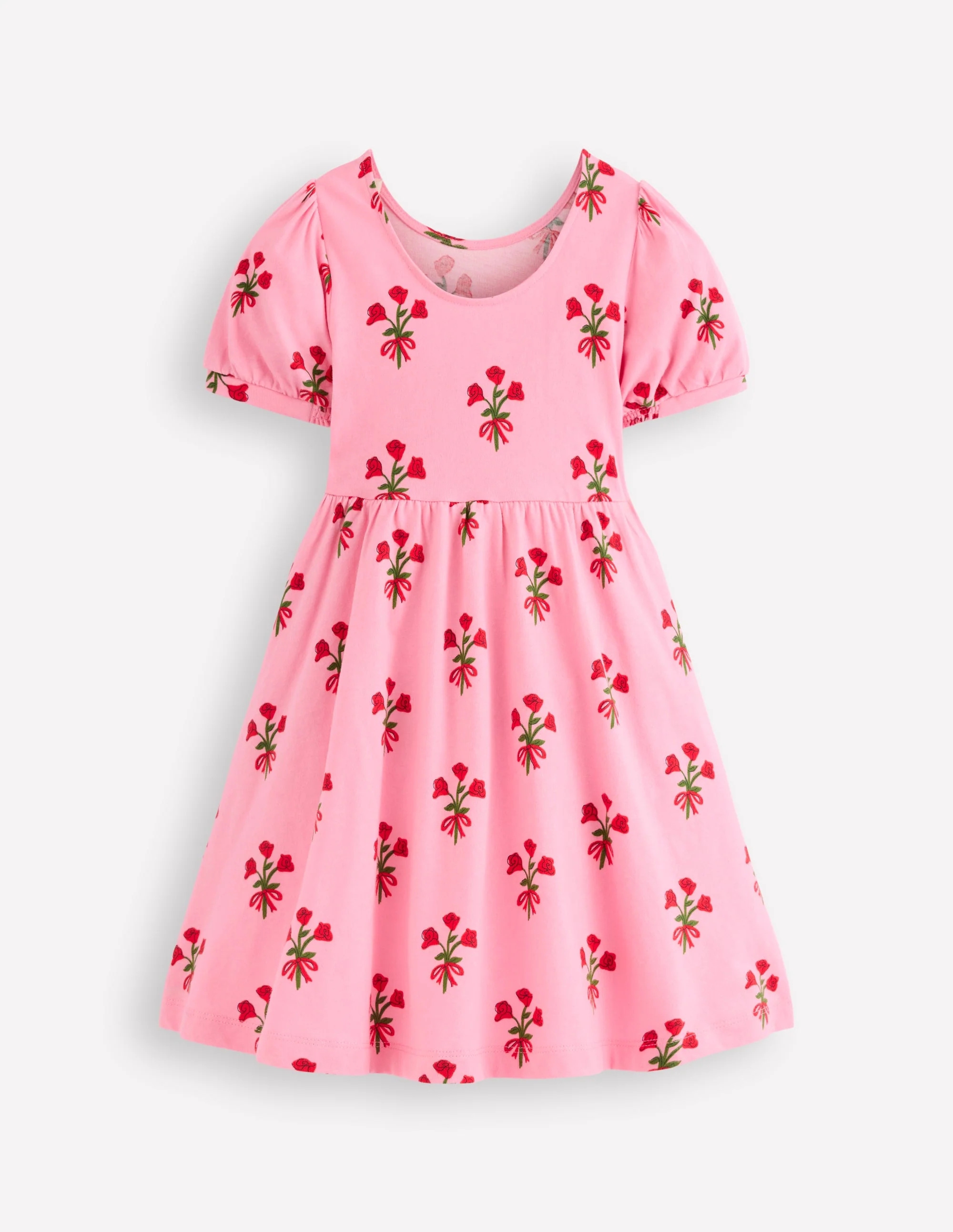 Ballerina Jersey Dress-Bubblegum Pink Posy - Image 2