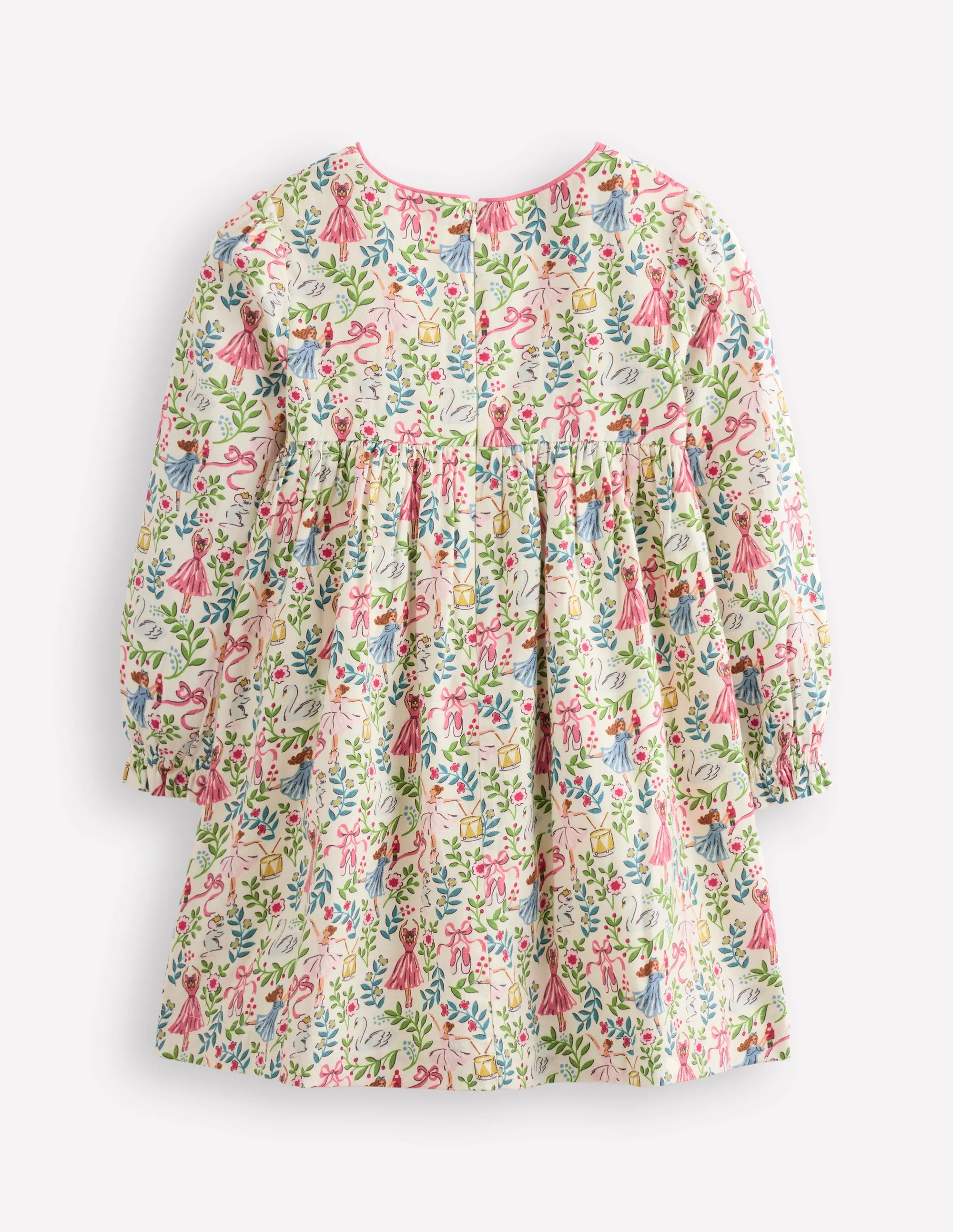 Bess Cosy Smocked Dress-Vanilla White Ballet Toile - Image 2