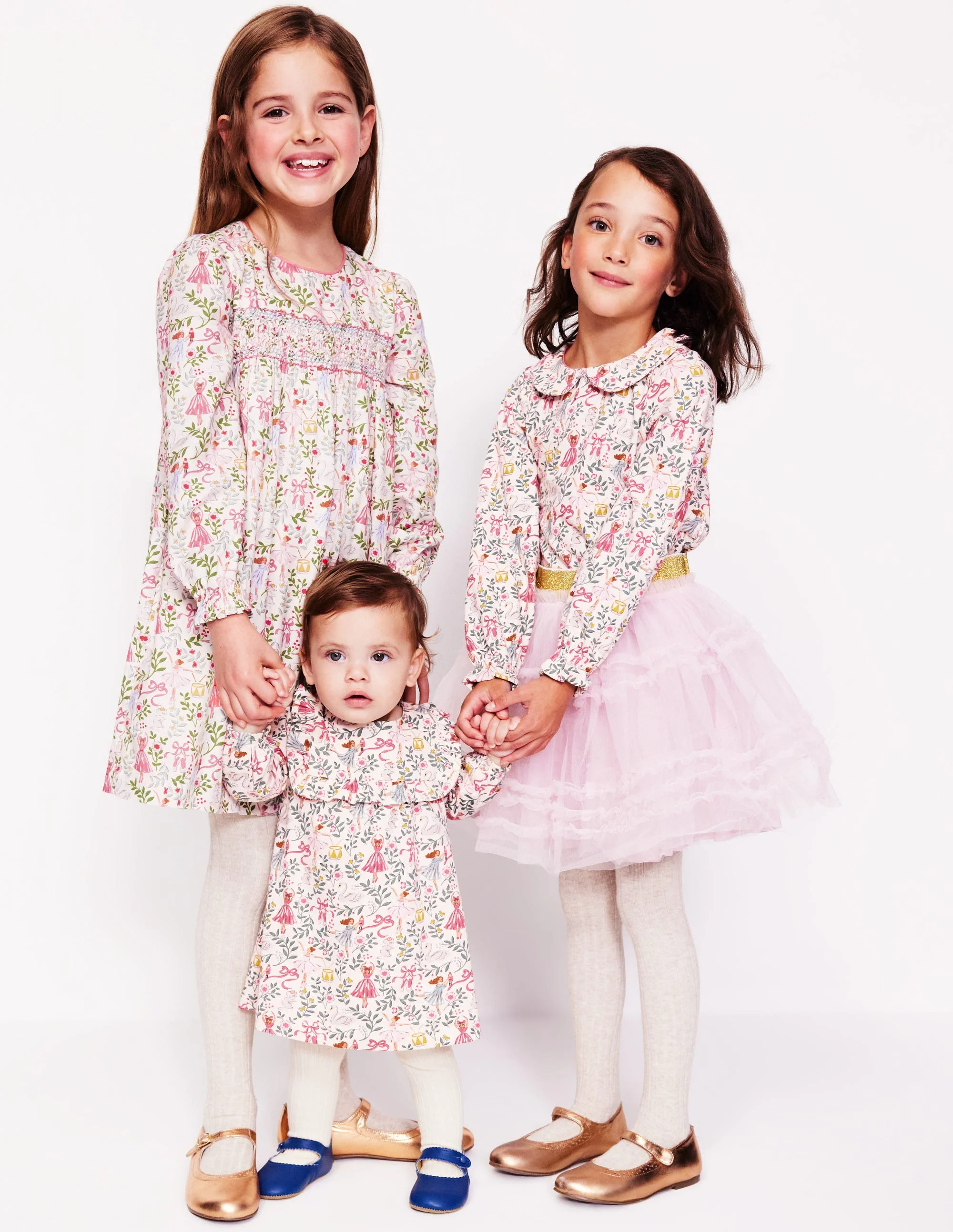 Bess Cosy Smocked Dress-Vanilla White Ballet Toile - Image 4