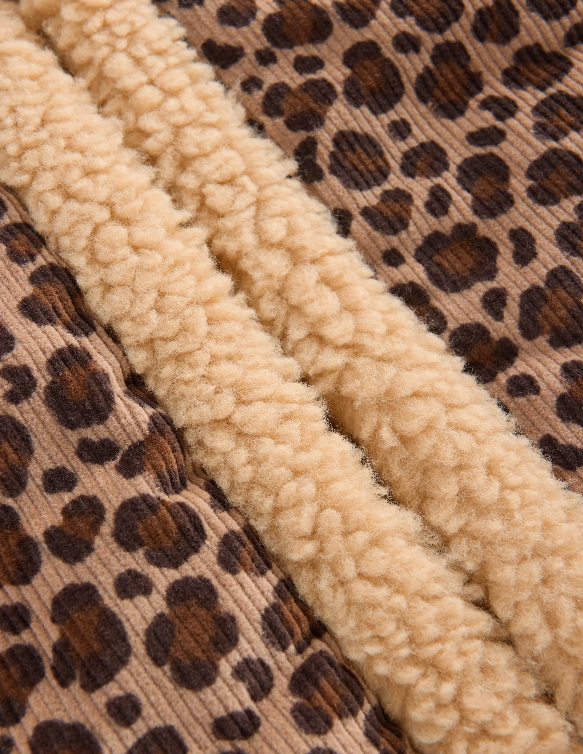 Borg Trim Gilet-Brown Leopard - Image 3