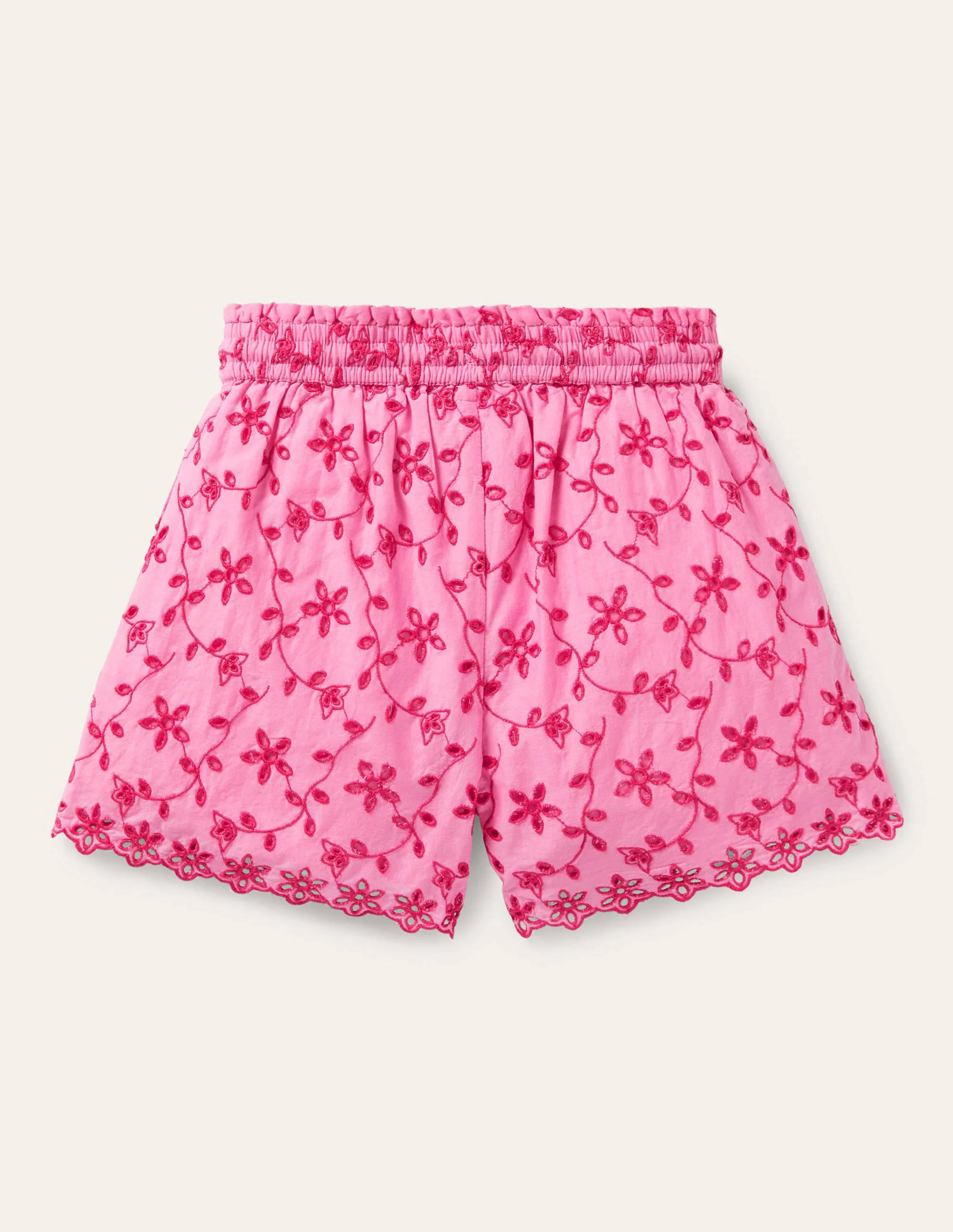 Broderie Shorts-Bright Petal Pink - Image 2