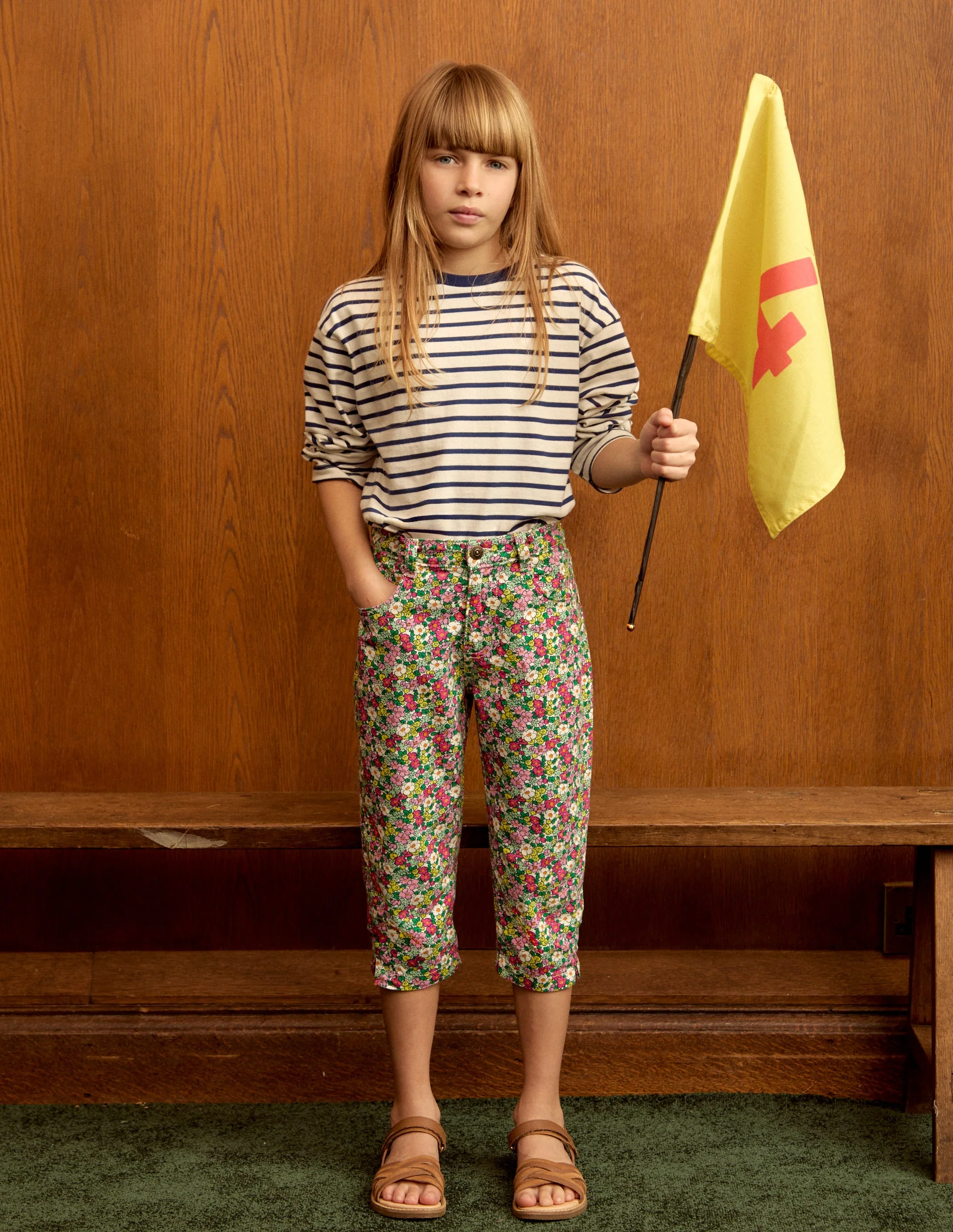 Capri Trousers-Multi Summerflower Bed - Image 5