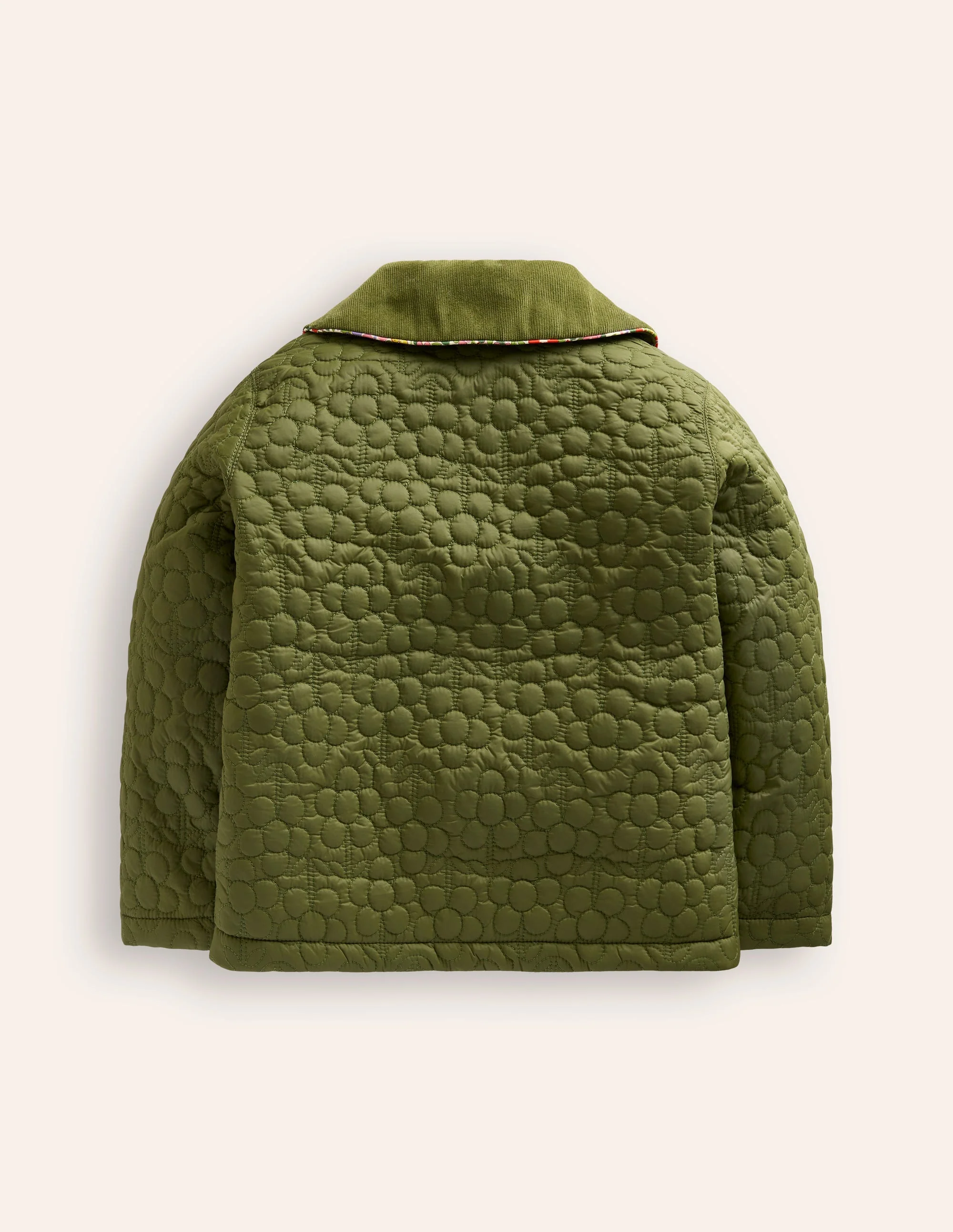 Classic Quilted Jacket-Woodland Moss Green - Image 2