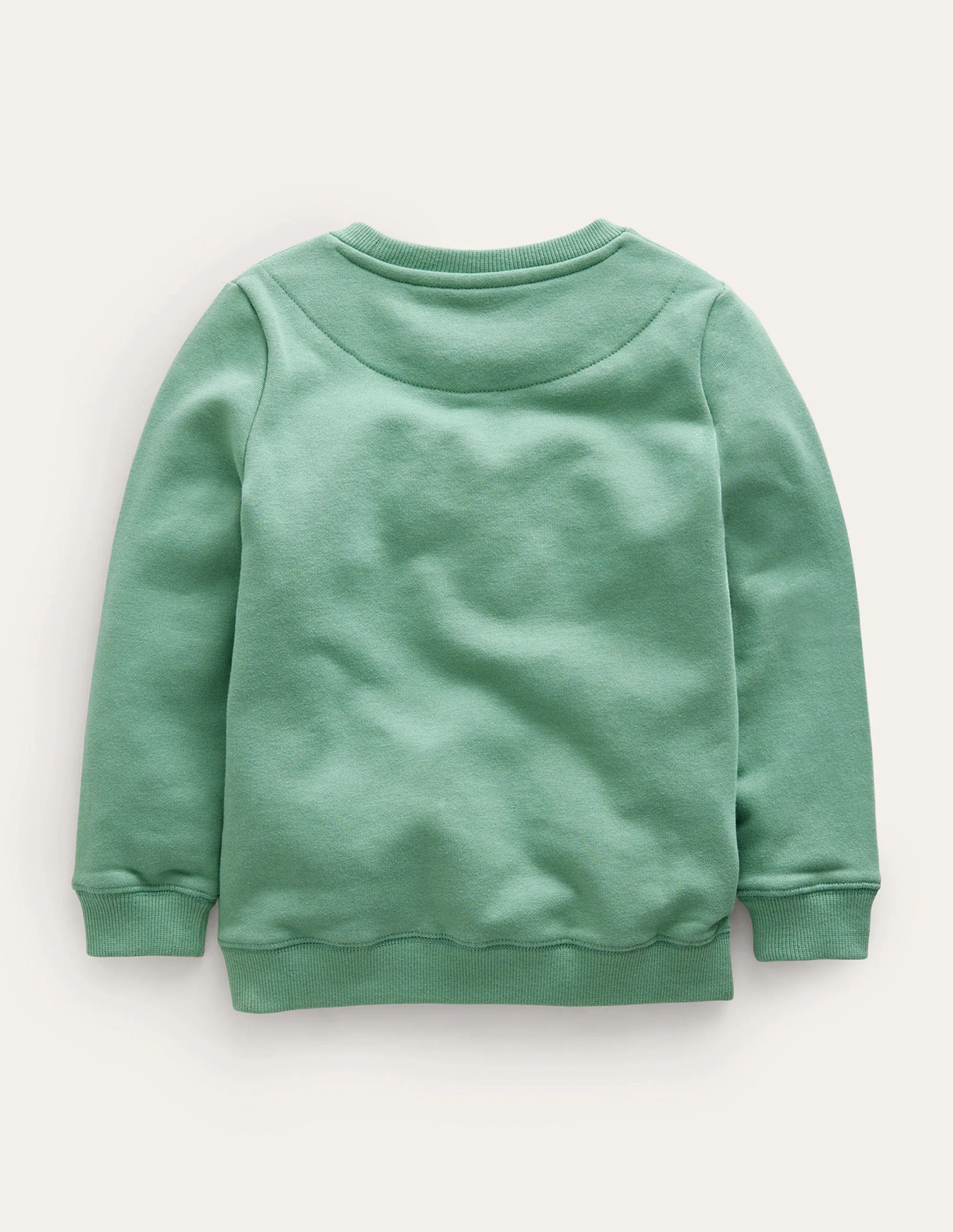 Cosy Applique Sweatshirt-Csarite Green Festive Friends - Image 2