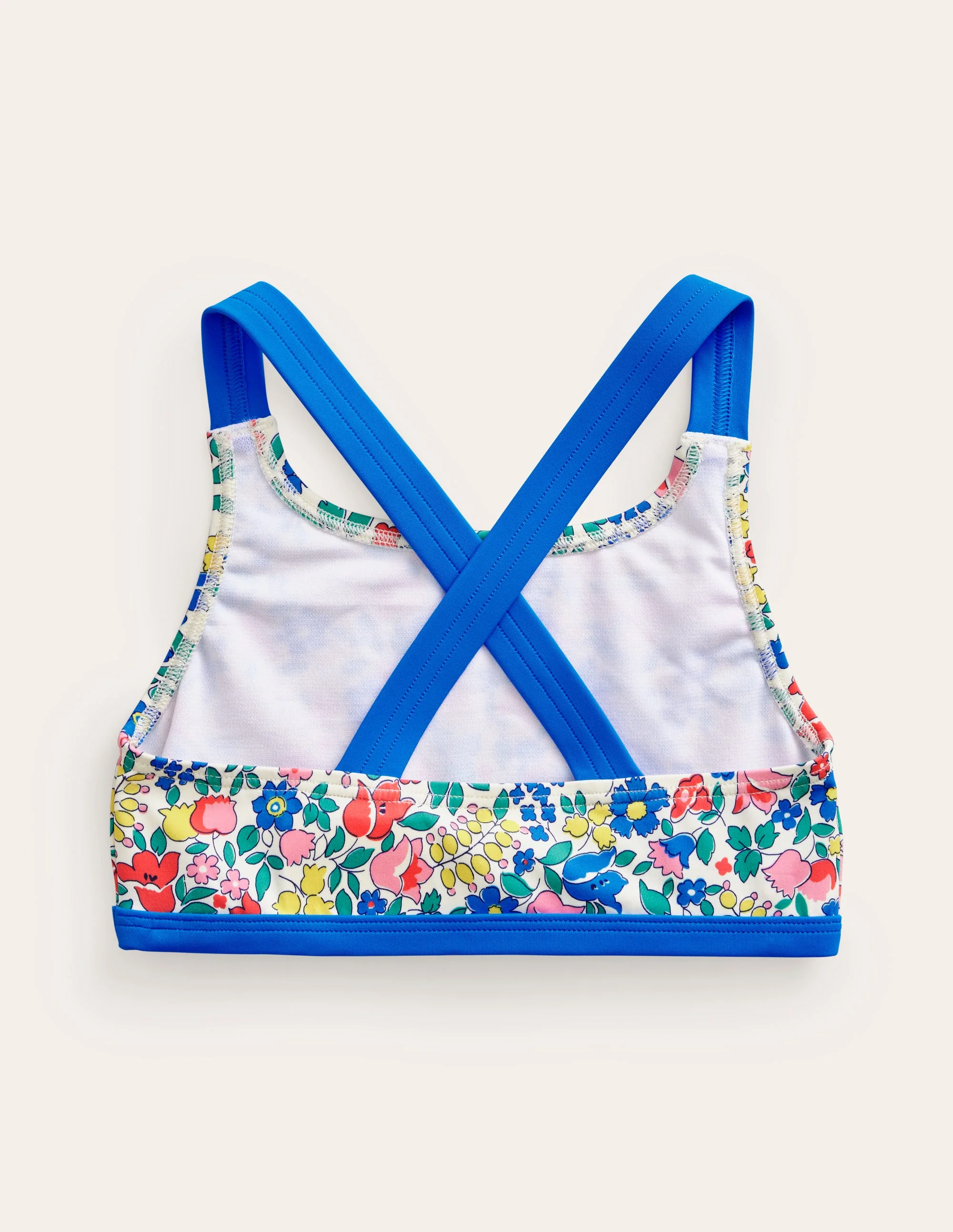 Cross Back Bikini Top-Multi Flowerbed - Image 2