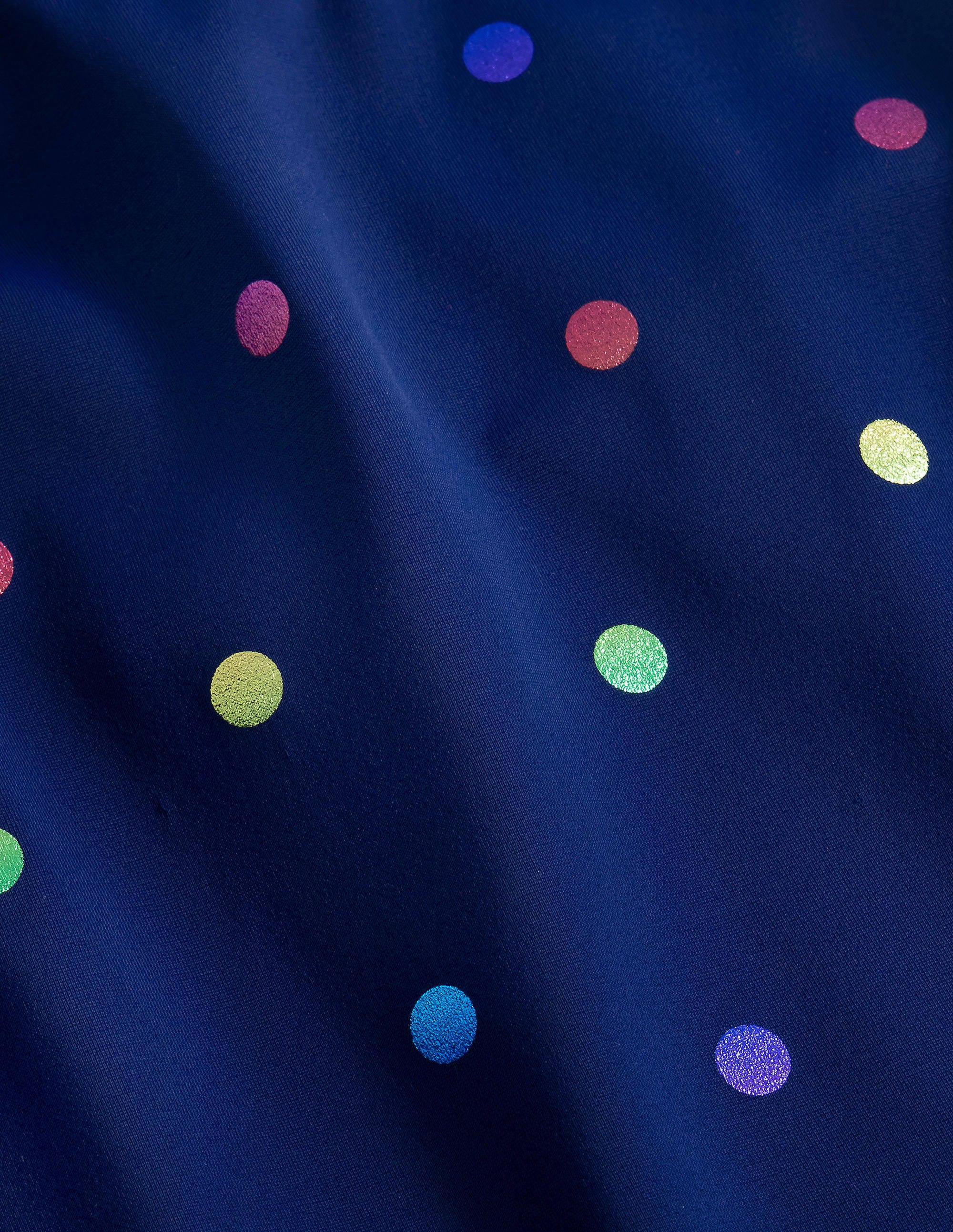 Cross Back Tankini Top-Rainbow Foil Confetti Spot - Image 3
