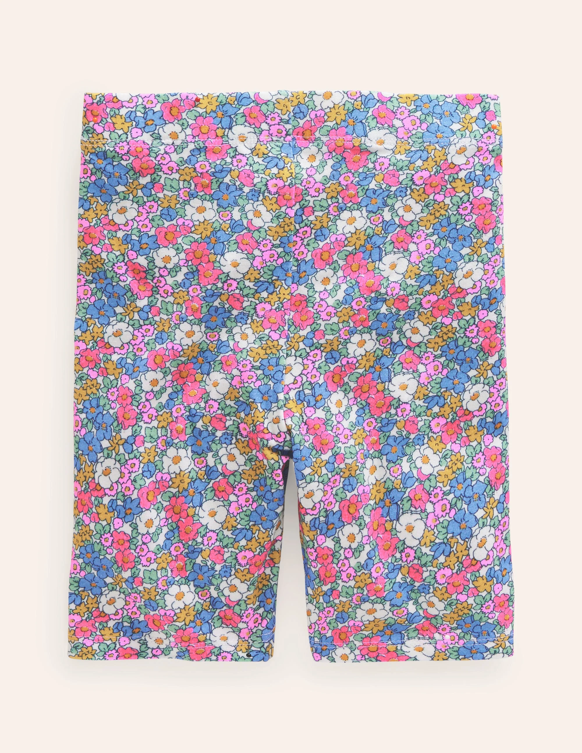 Cycling Shorts-Festival Pink Nautical Floral - Image 2