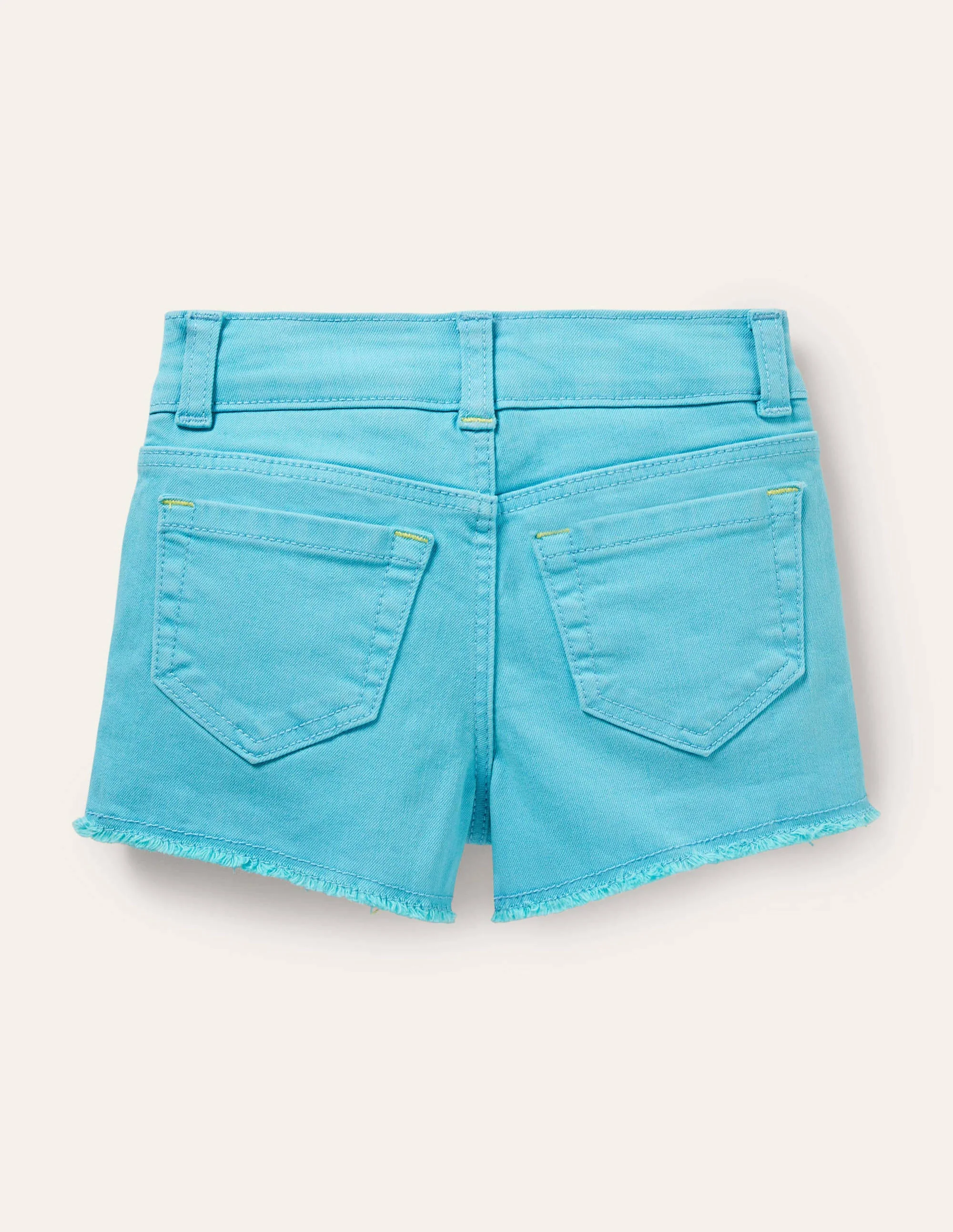 Denim Shorts-Aqua Blue - Image 2
