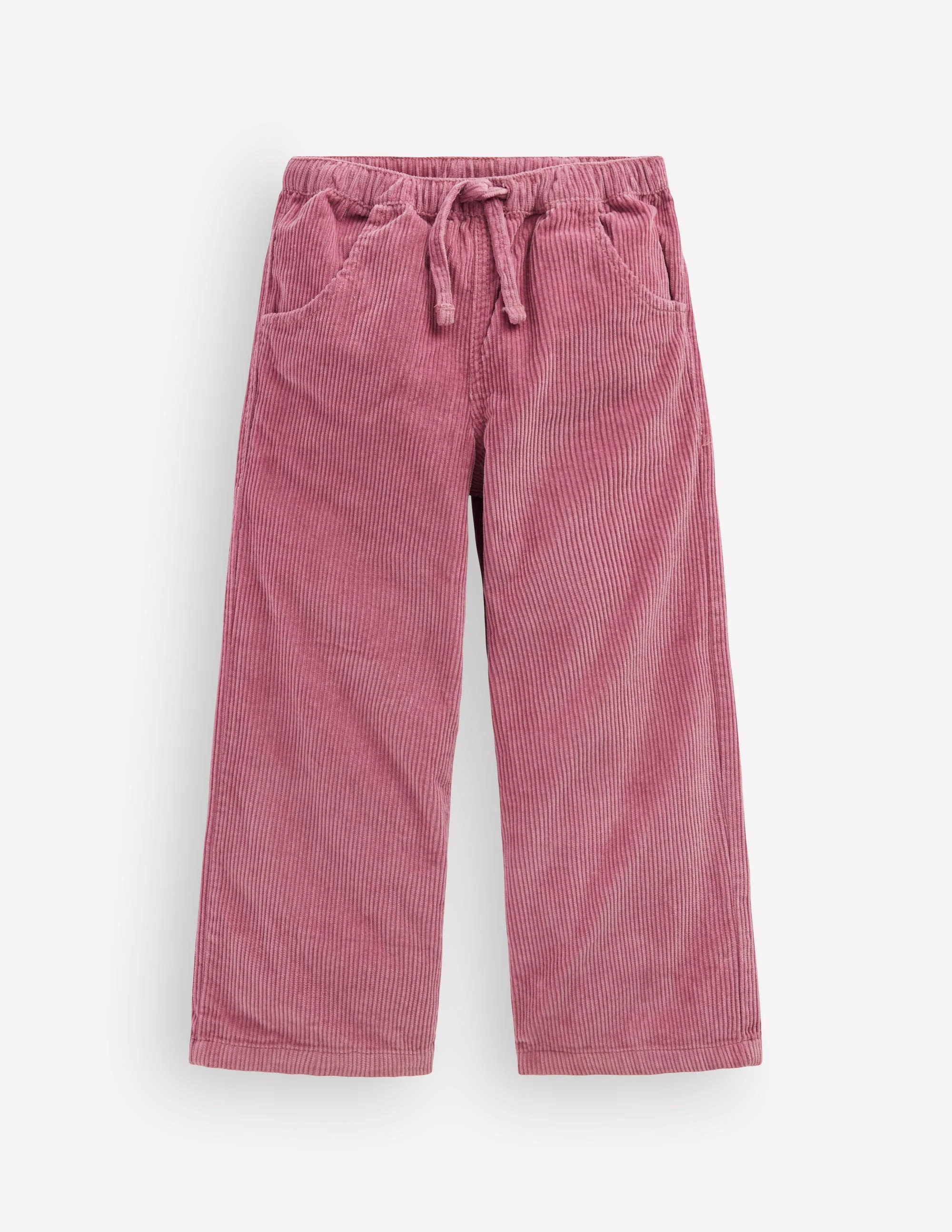 Draw Cord Trousers-Pink Heather