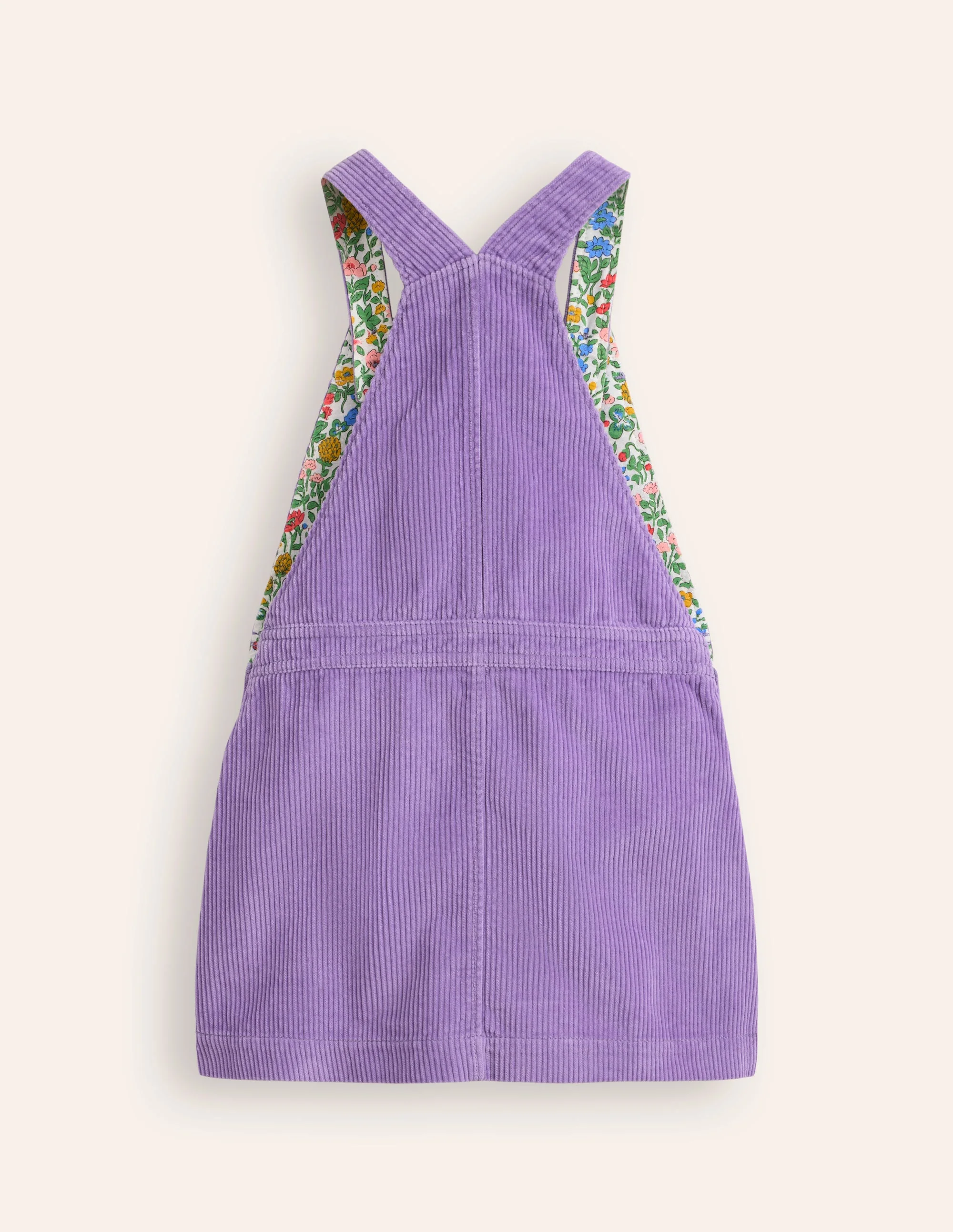 Dungaree Dress-Aster Purple Cord - Image 2