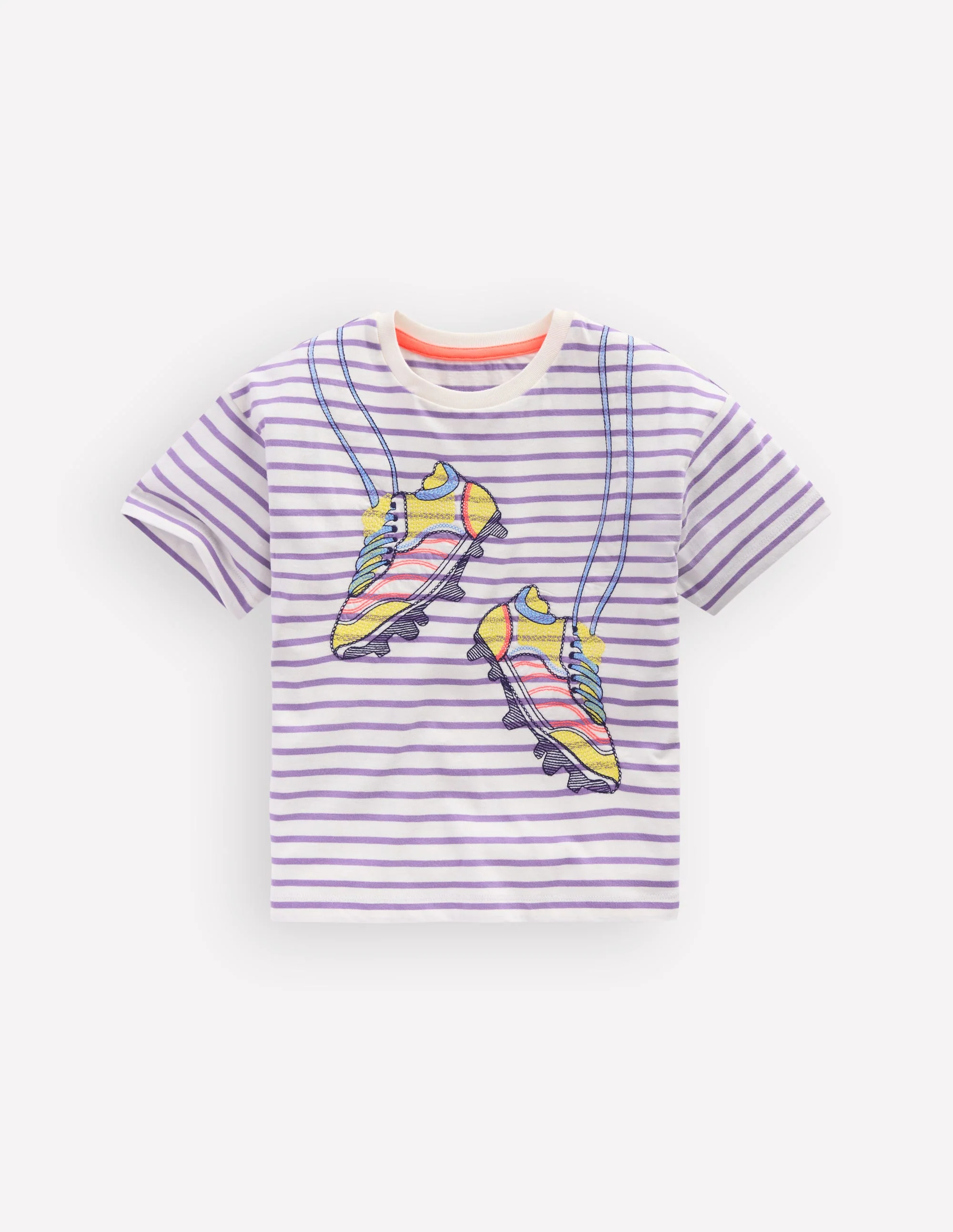 Easy Applique T-shirt-Aster Purple/ Ivory Shoes