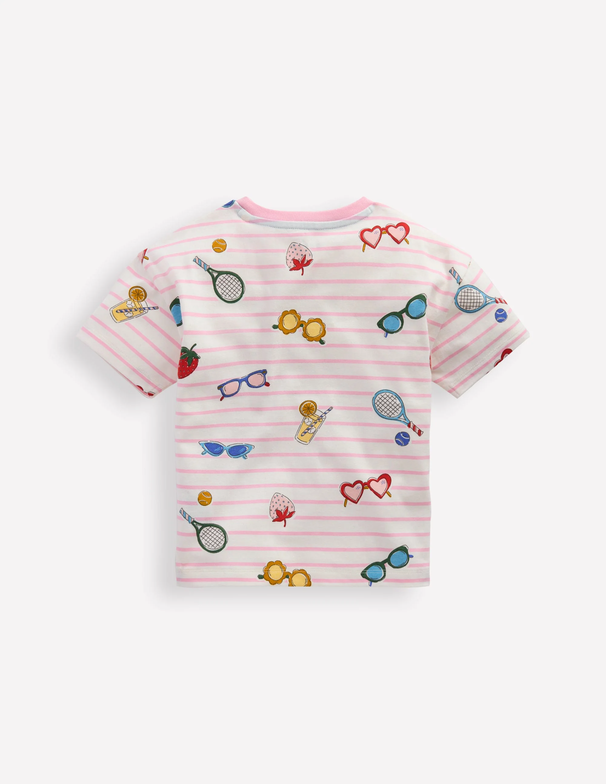 Easy Breton T-shirt-Spring Blossom Pink Holiday - Image 2