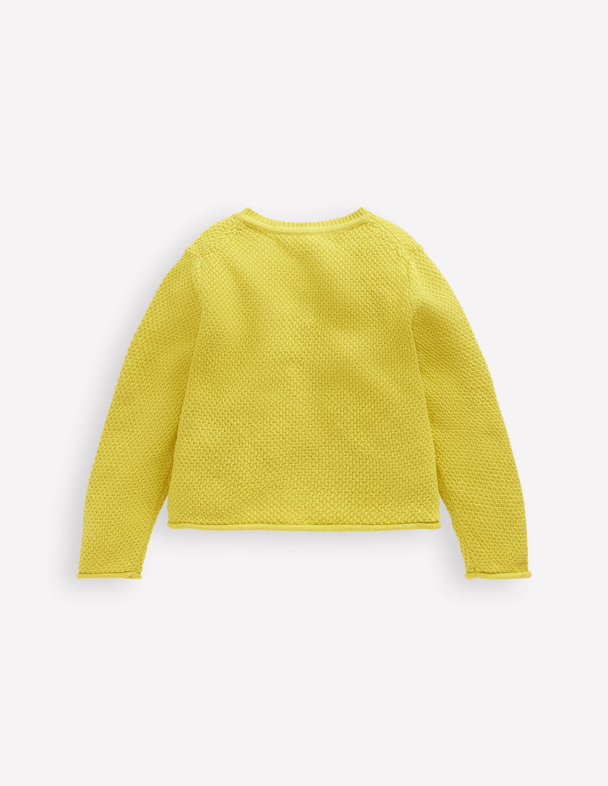 Everyday Cotton Cardigan-Lemon Yellow - Image 2