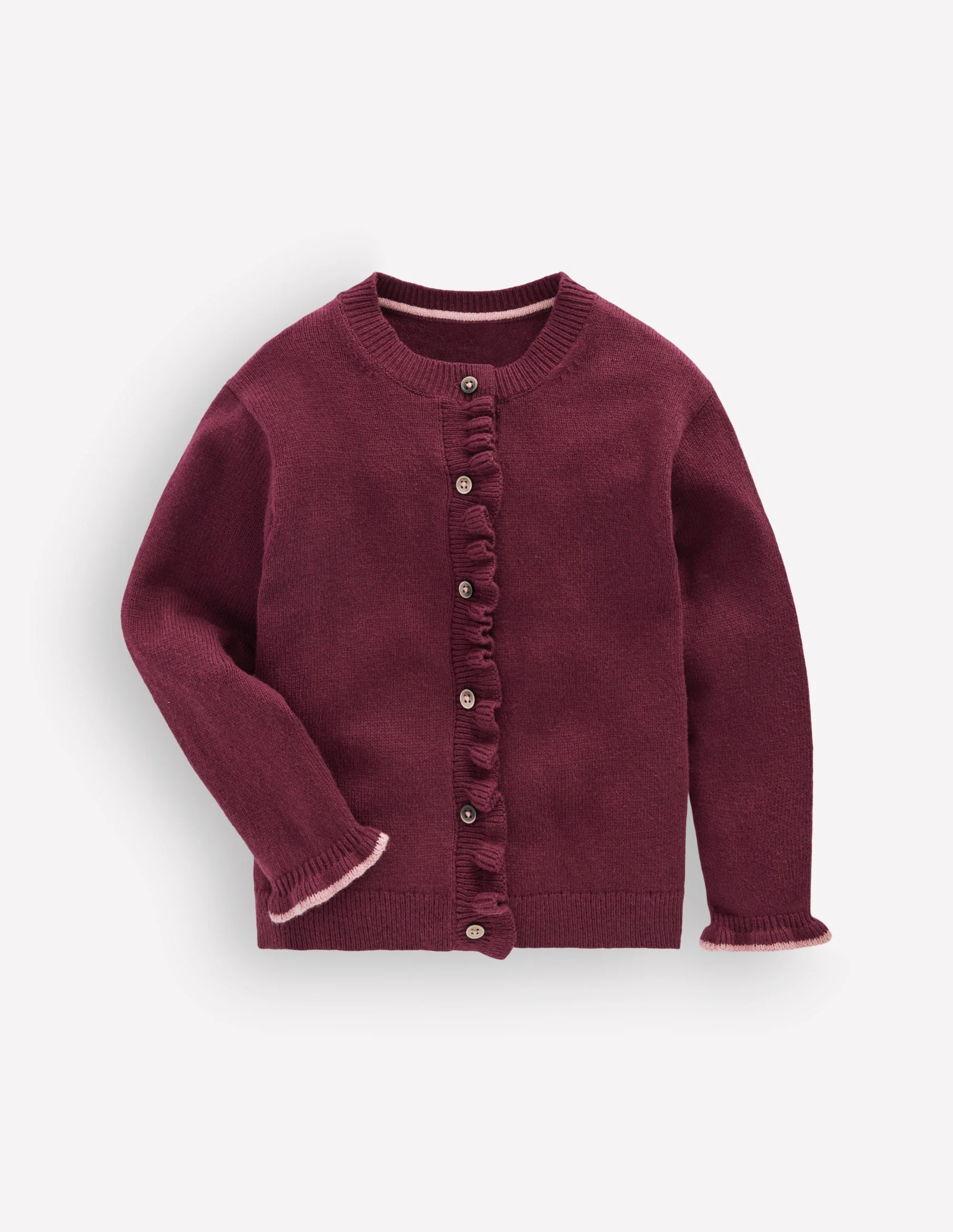 Everyday Frilled Cardigan-Deep Wisteria - Image 3