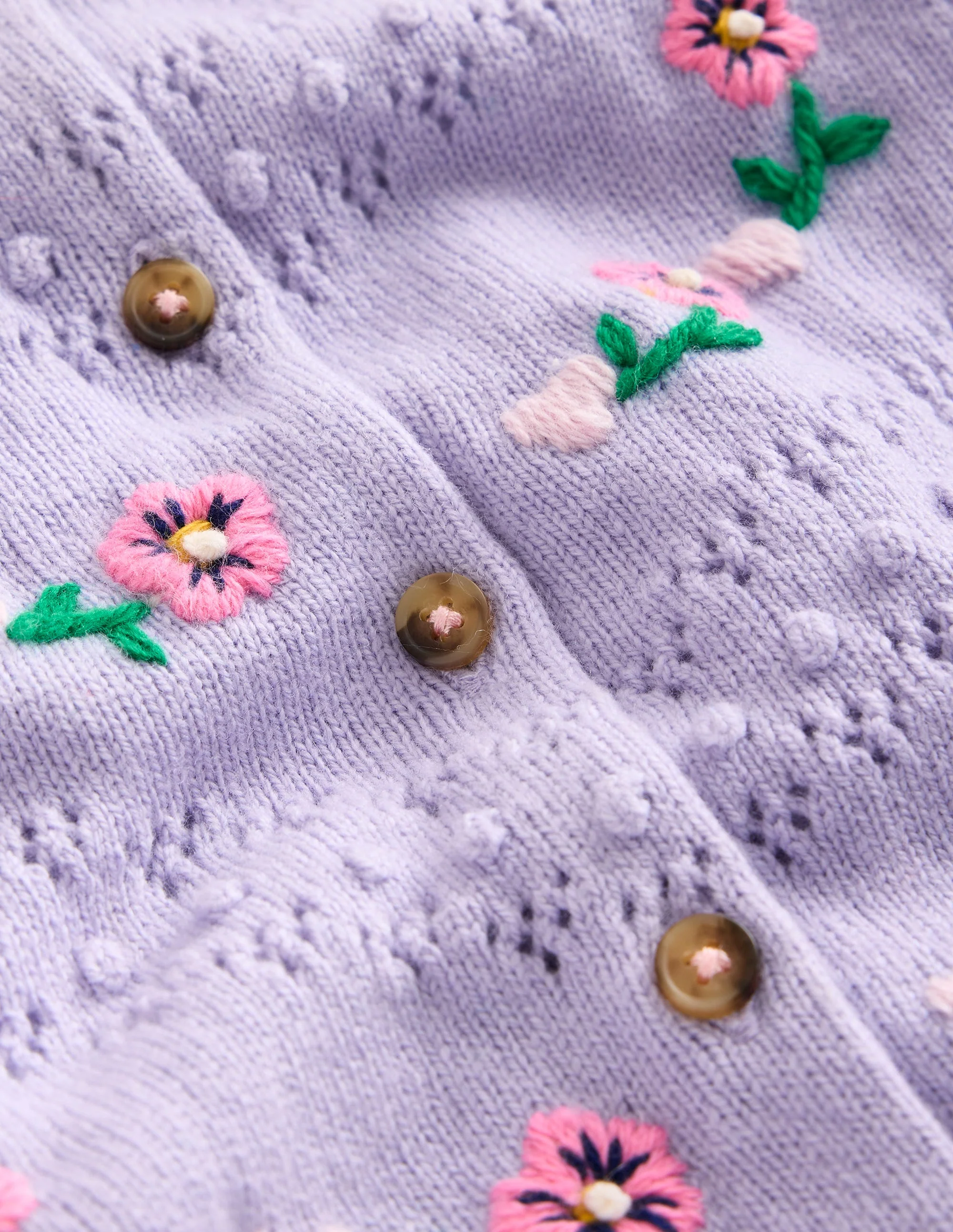 Faye Embroidered Cardigan-Misty Lavender - Image 3