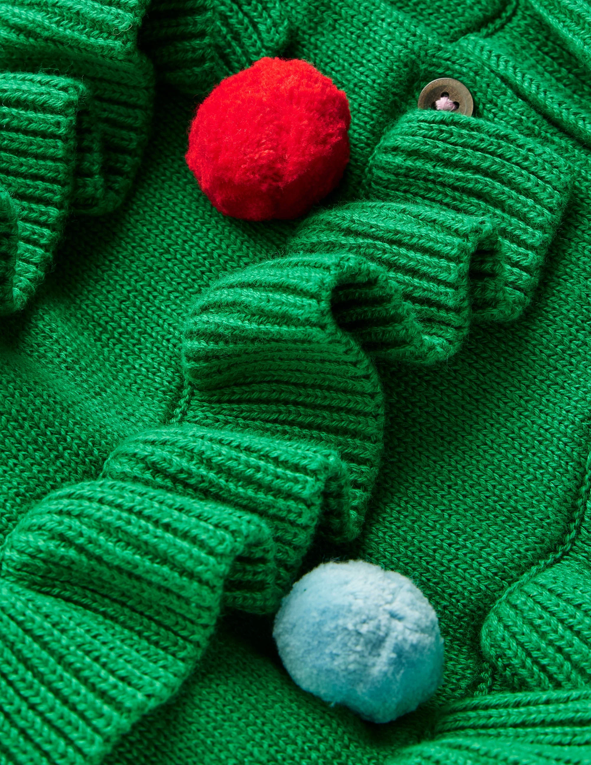 Festive Logo Cardigan-Rich Emerald Christmas Tree - Image 3