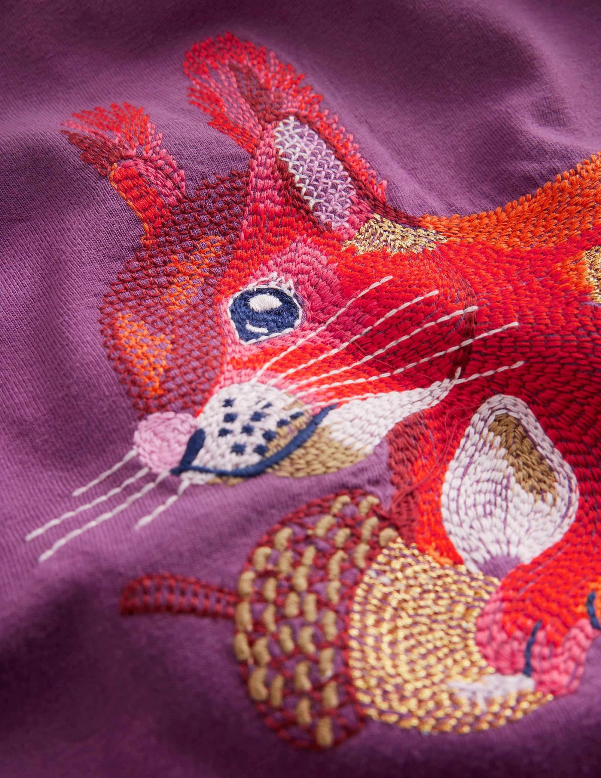 Front & Back T-shirt-Bramble Purple Squirrel - Image 3