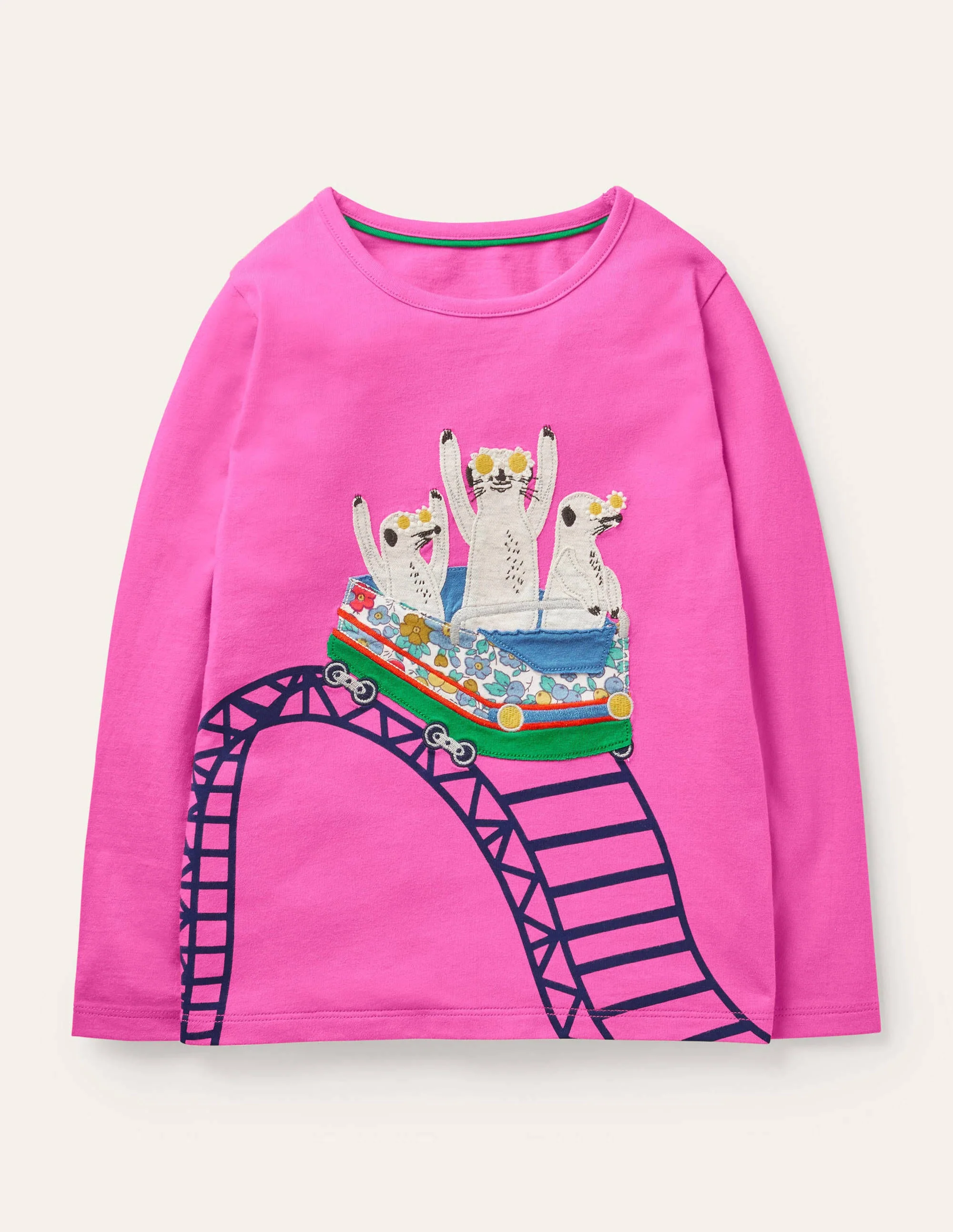 Front & Back T-shirt-Tickled Pink Meerkats