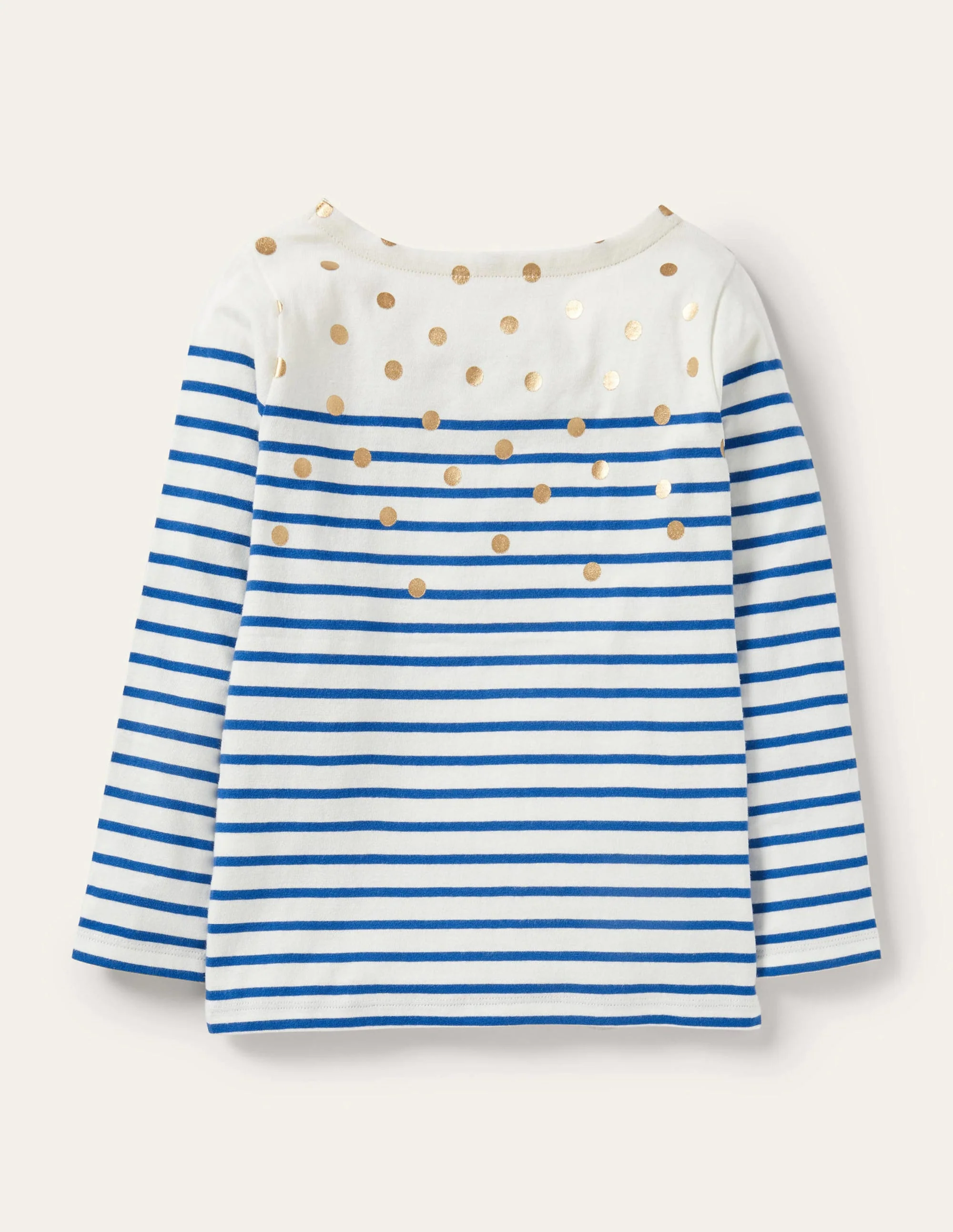 Fun Breton-Ivory/Bright Blue Gold Spot - Image 2