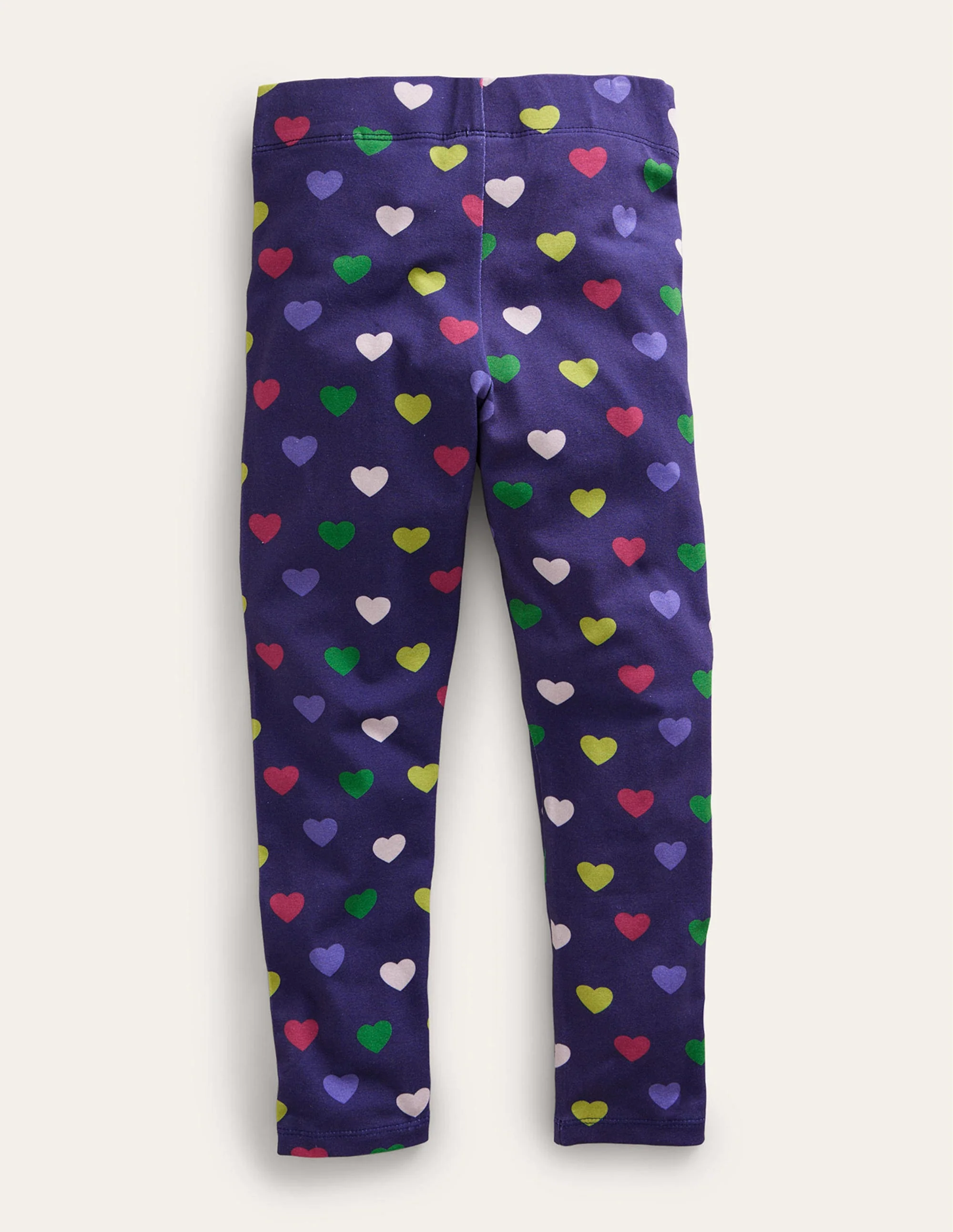 Fun Cosy Leggings-College Navy Hearts - Image 2