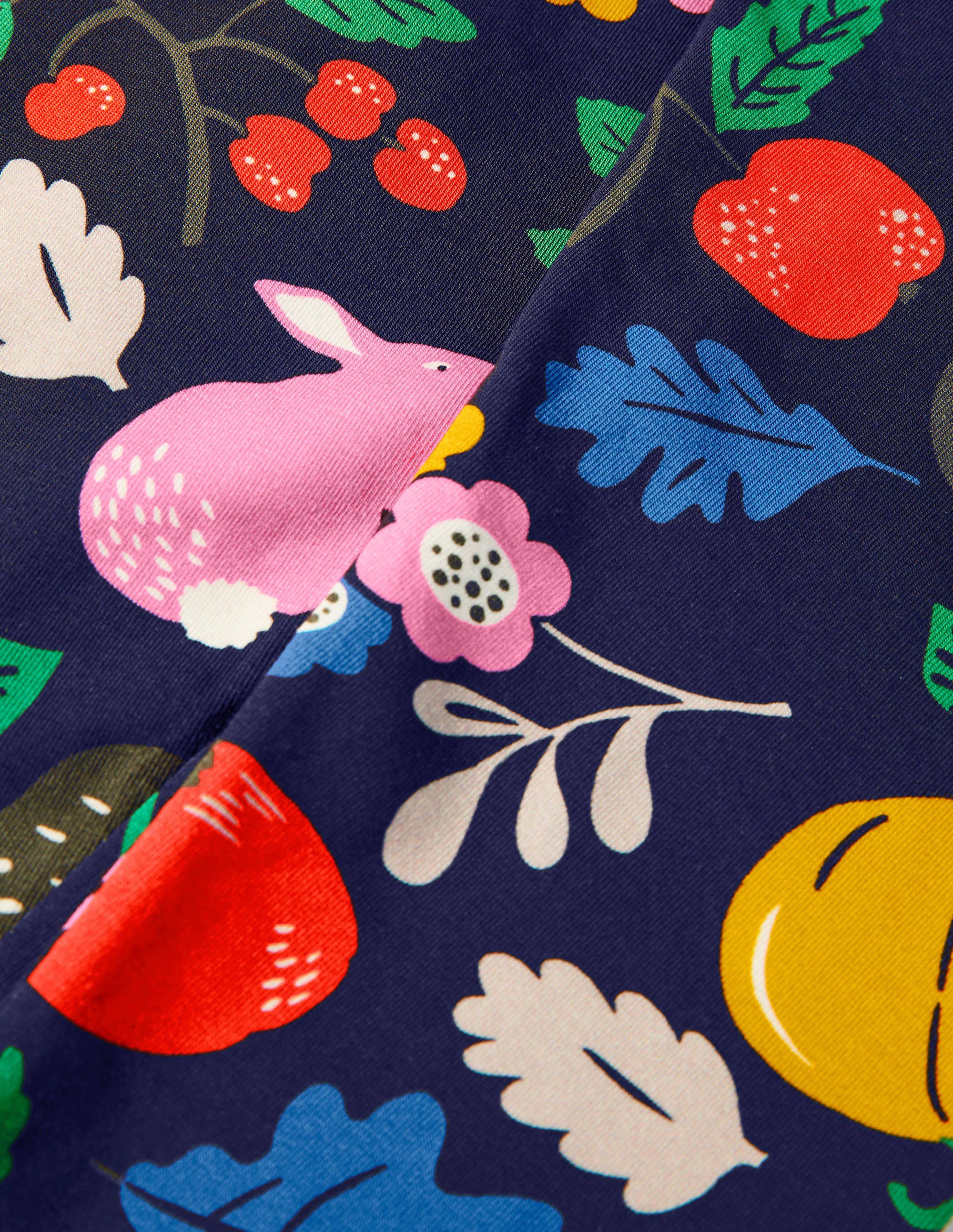 Fun Cosy Leggings-Starboard Blue Forest Friends - Image 3