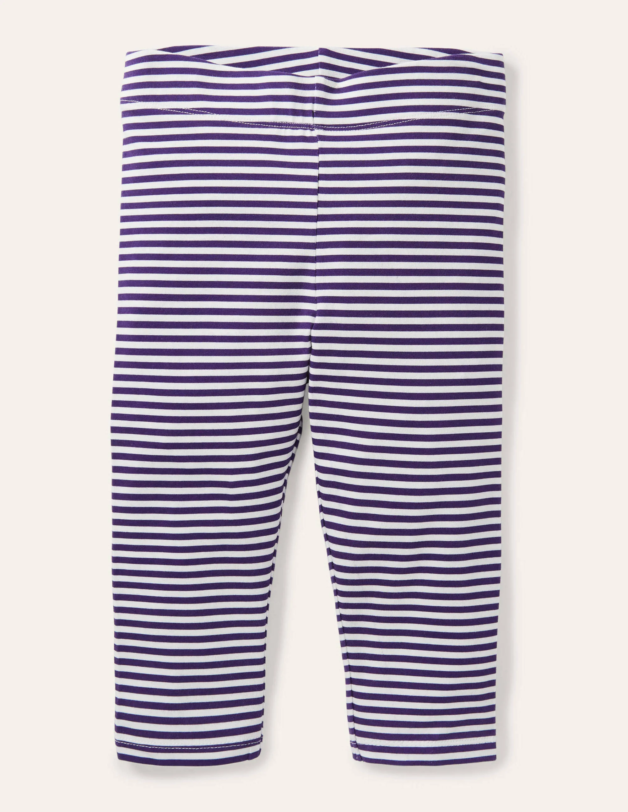 Fun Cropped Leggings-Indigo Navy/ White