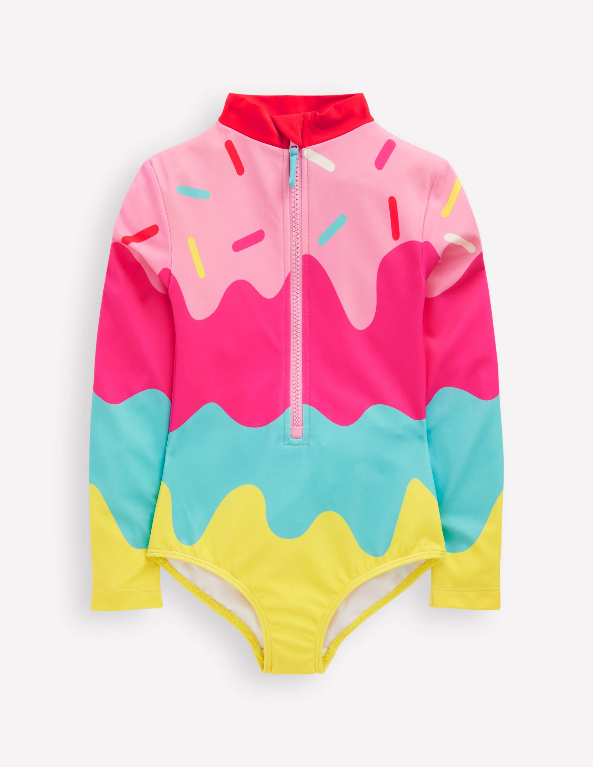 Fun Long-sleeved Swimsuit-Ice Cream