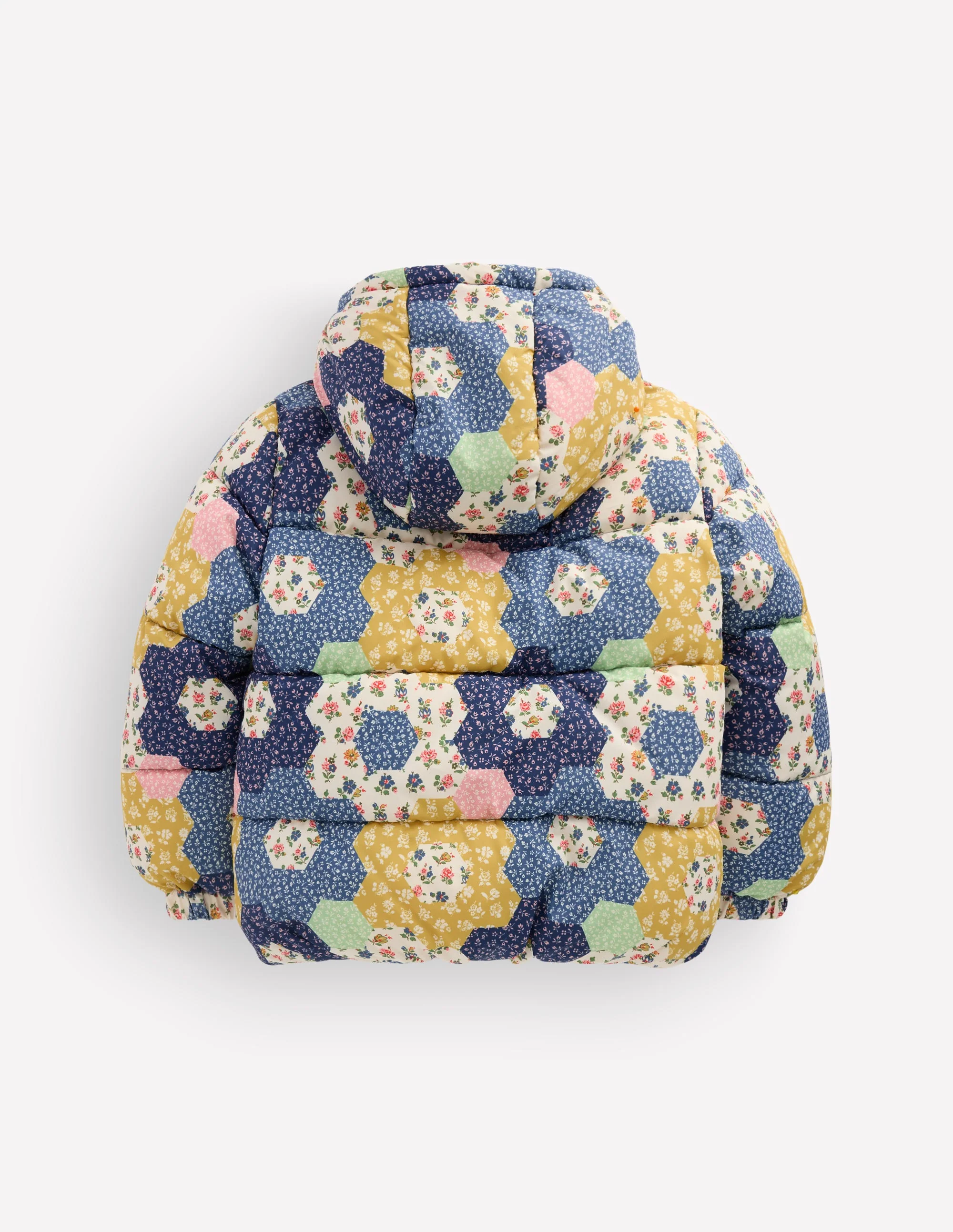 Fun Padded Coat-Patchwork Flowers - Image 2