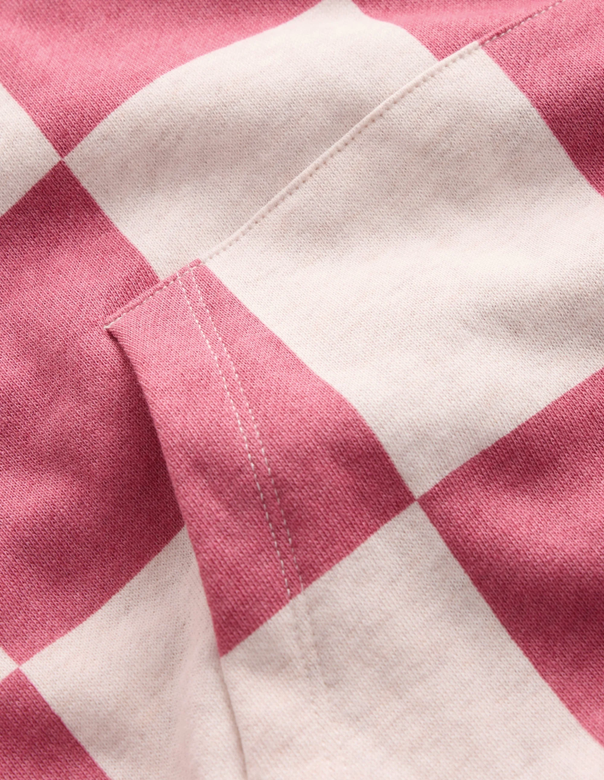 Fun Print Hoodie-Pink Checkerboard - Image 4