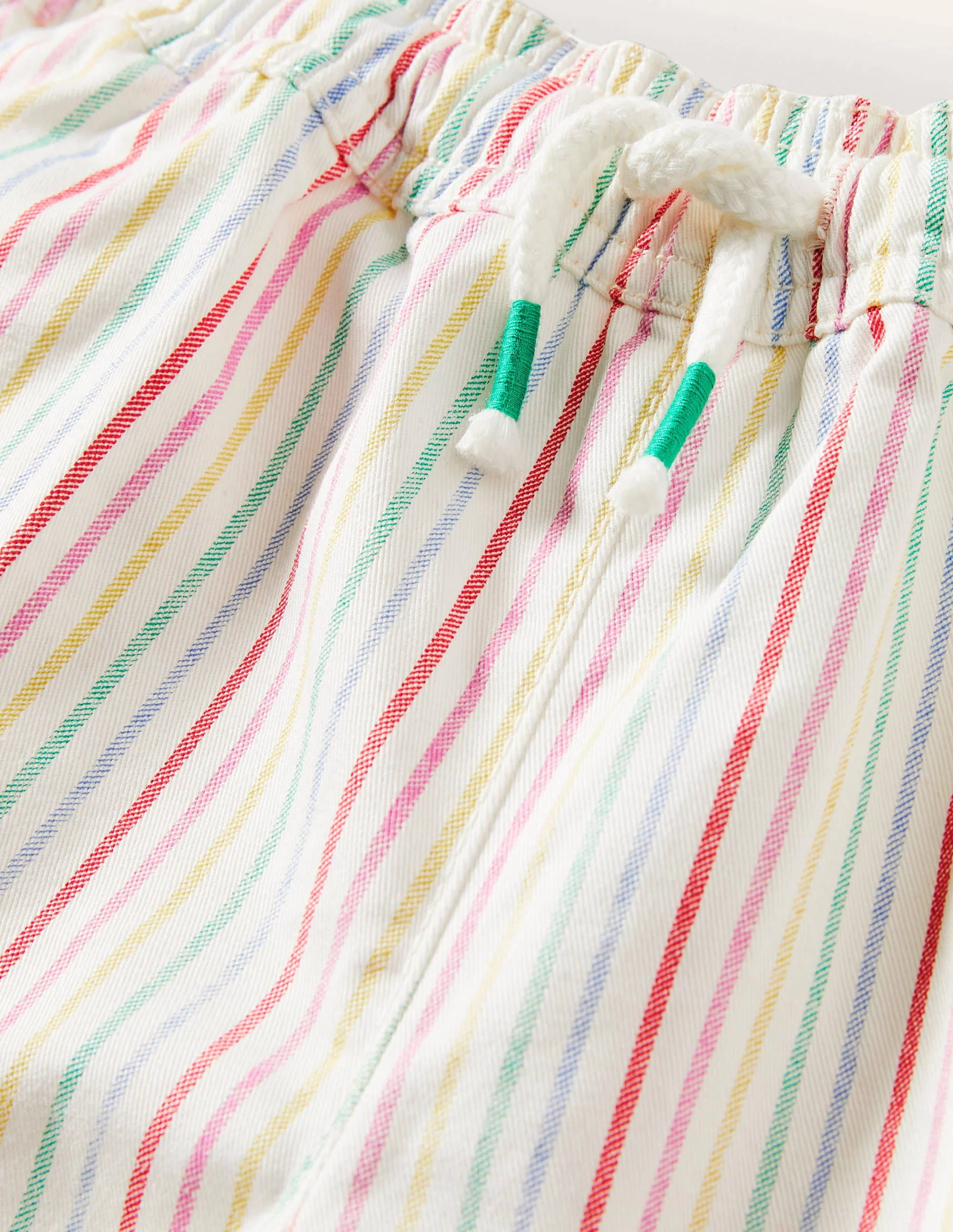 Heart Pocket Shorts-Ivory/ Multi Stripe - Image 3