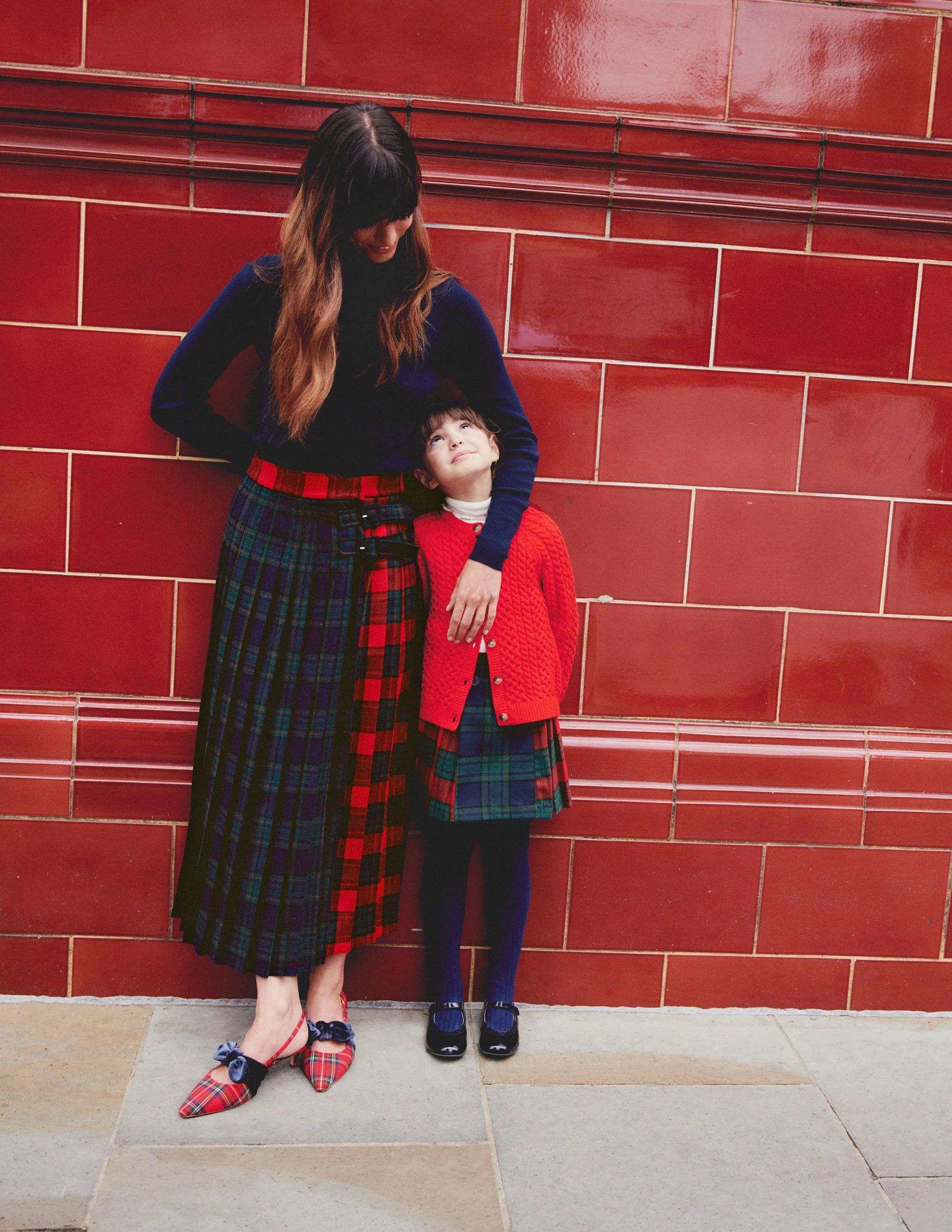 Helen Kilt-Red and French Navy Check - Image 4