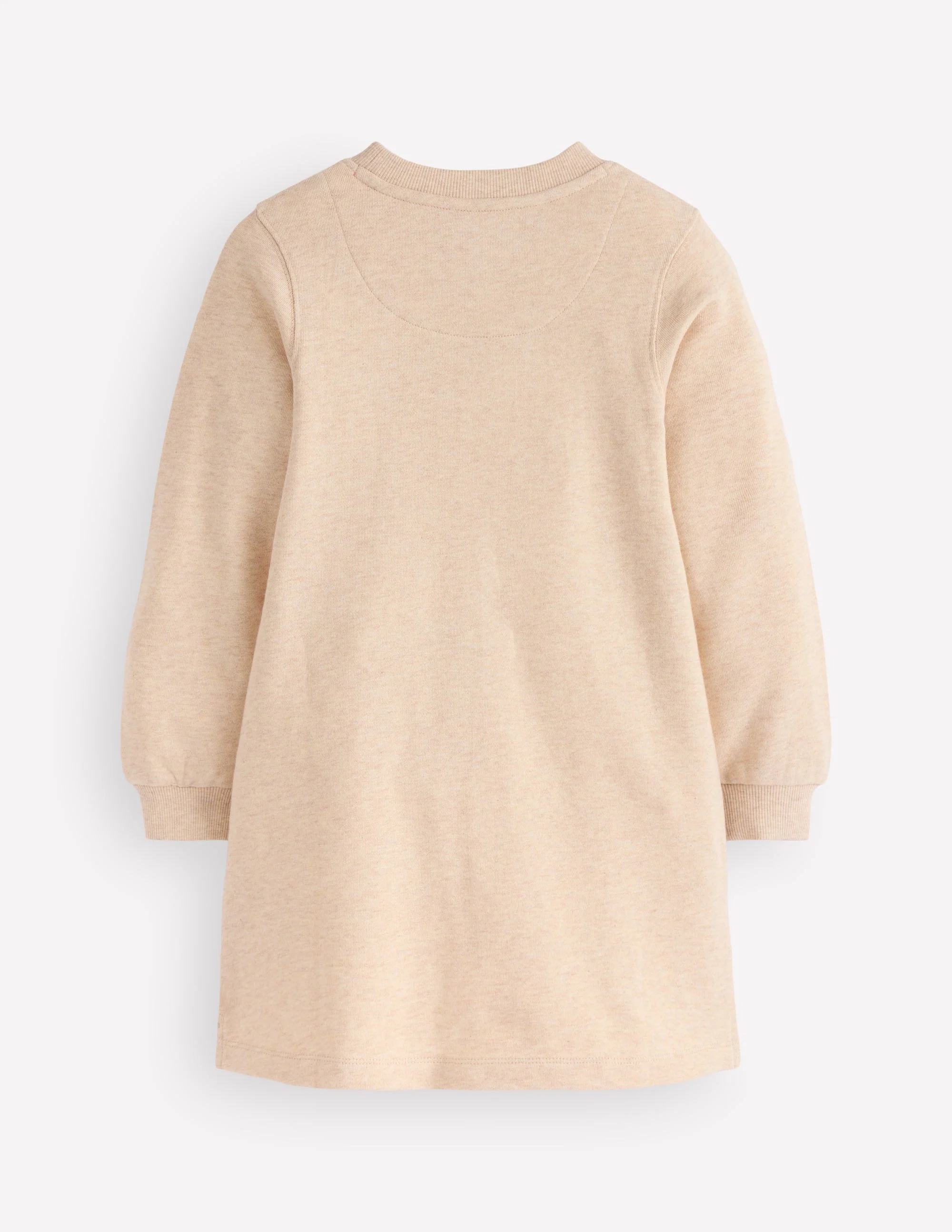 Ida Sweatshirt Appliqué Dress-Oatmeal Butterlies - Image 3