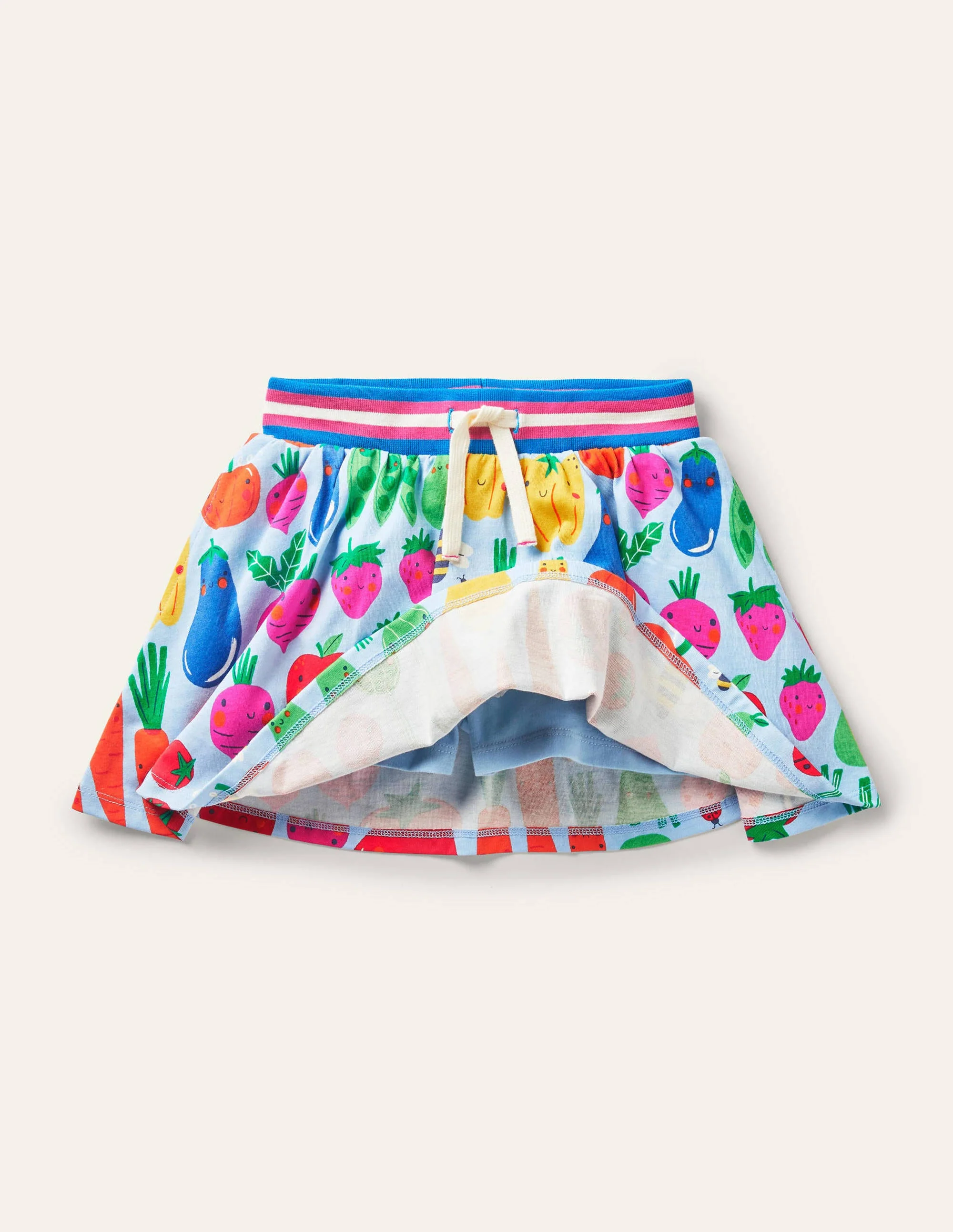 Jersey Skort-Winter Blue Garden Gang - Image 3