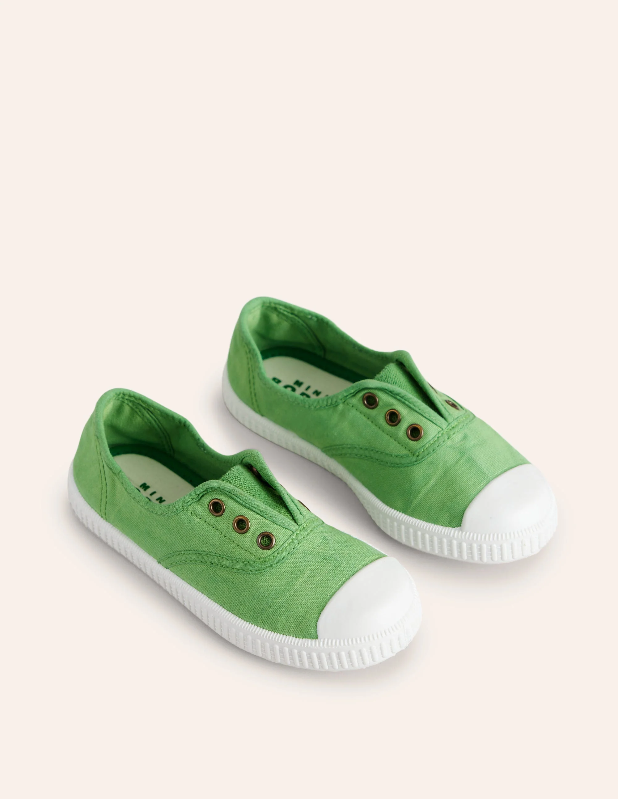 Laceless Canvas Pull-ons-Pea Green - Image 2