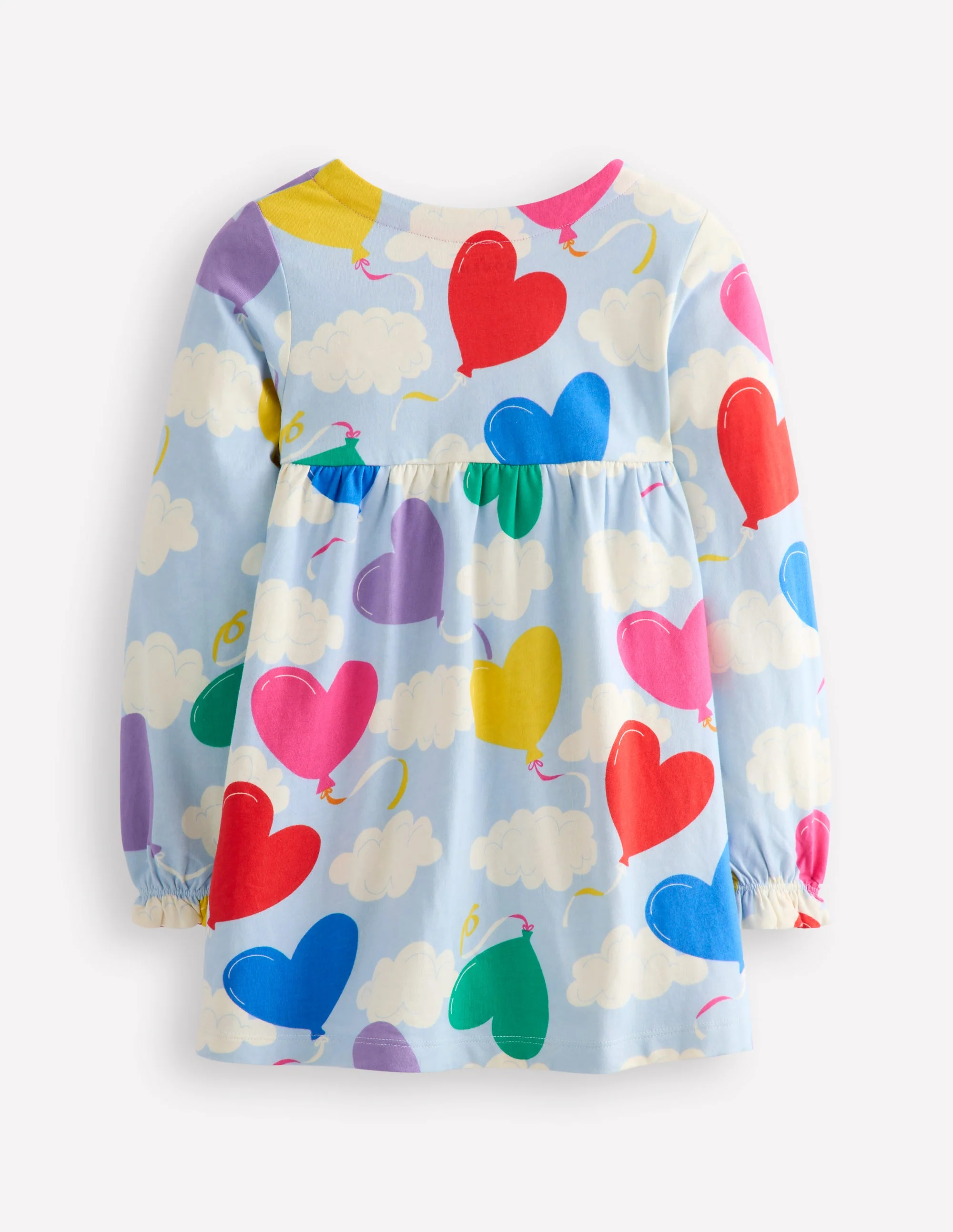 Long Sleeve Printed Tunic-Misty Blue Balloon Sky - Image 2