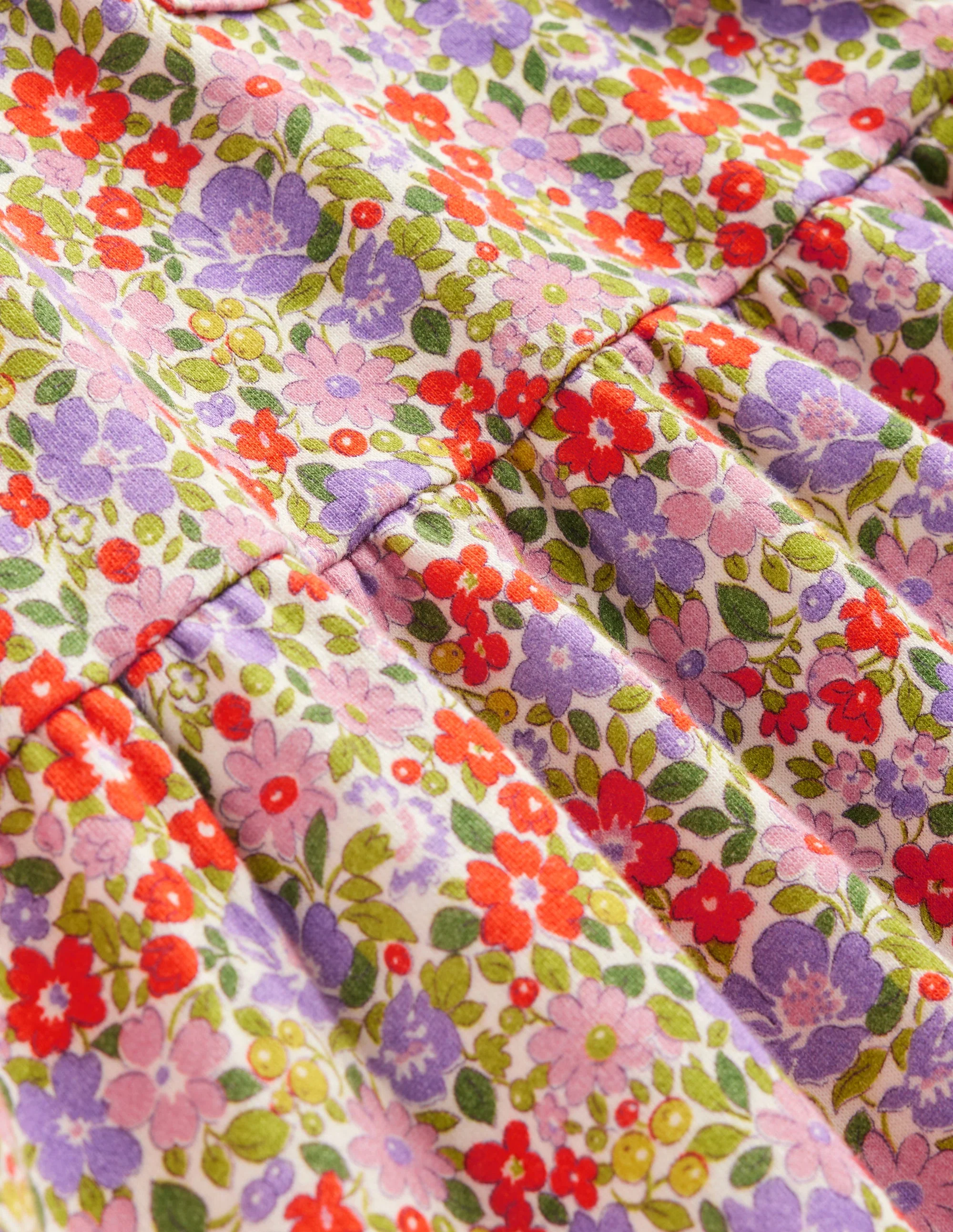 Loopback Sweatshirt Dress-Aster Purple Flowerbed - Image 3