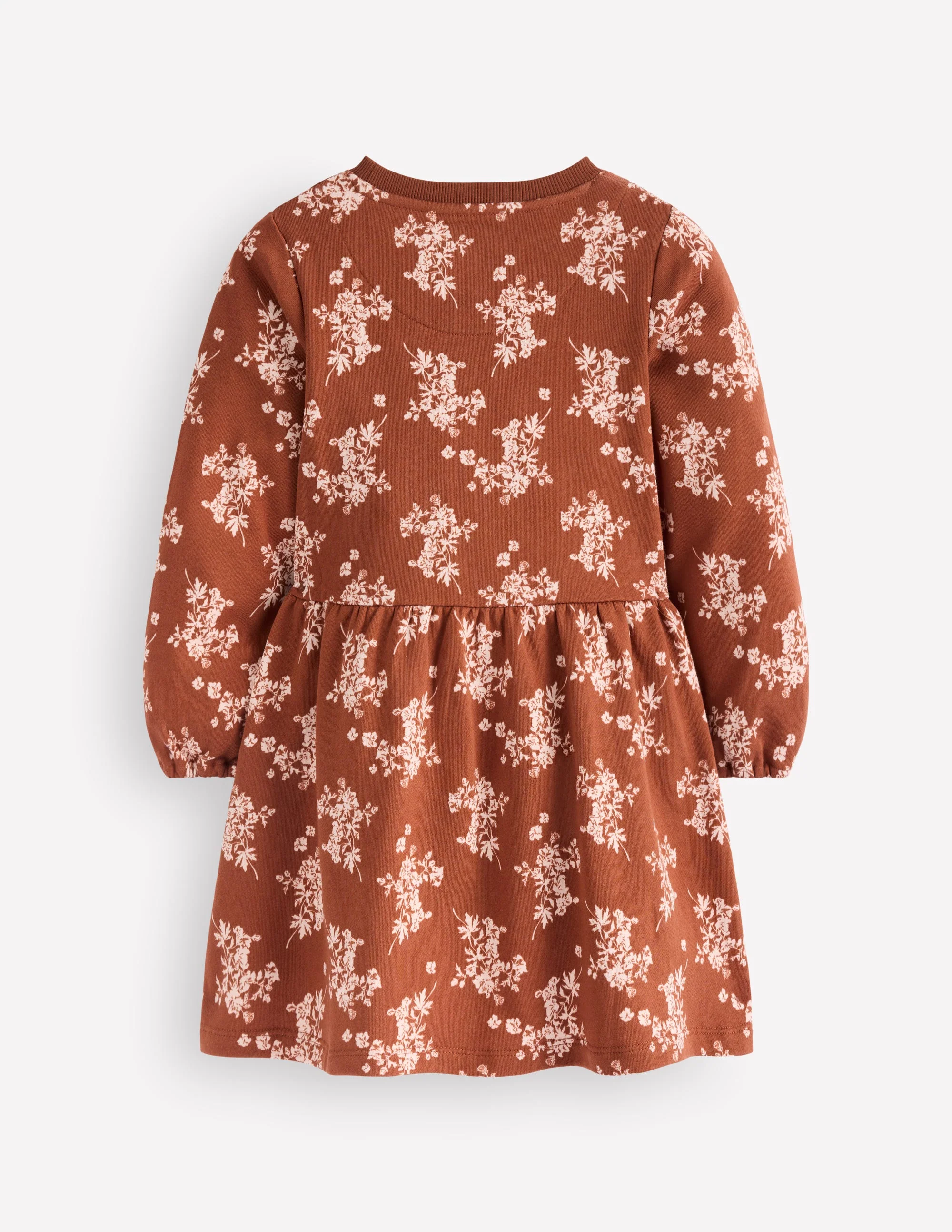 Minna Sweatshirt Dress-Brown Floral - Image 2