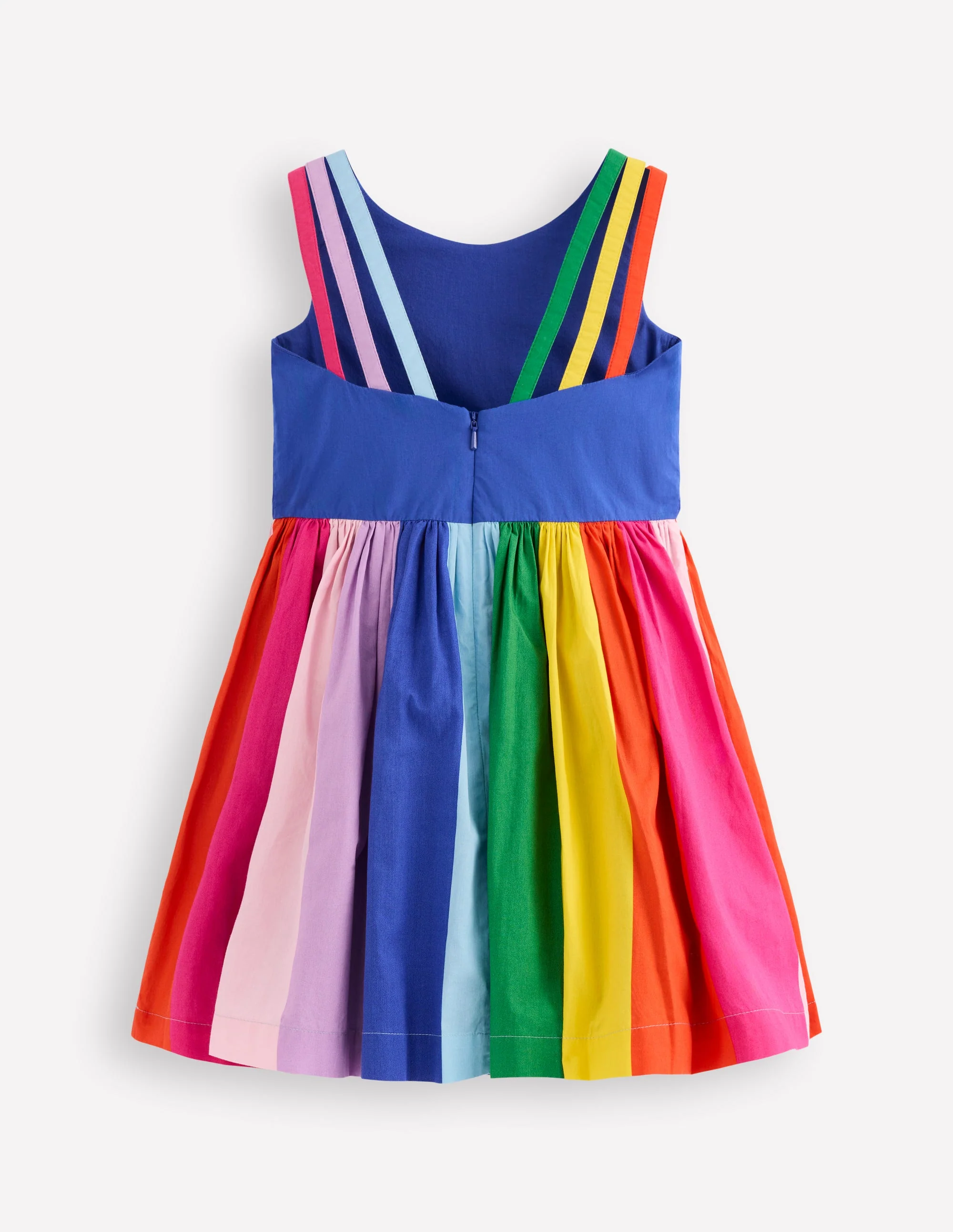 Multi Strap Flare Dress-Sapphire Blue Rainbow - Image 3