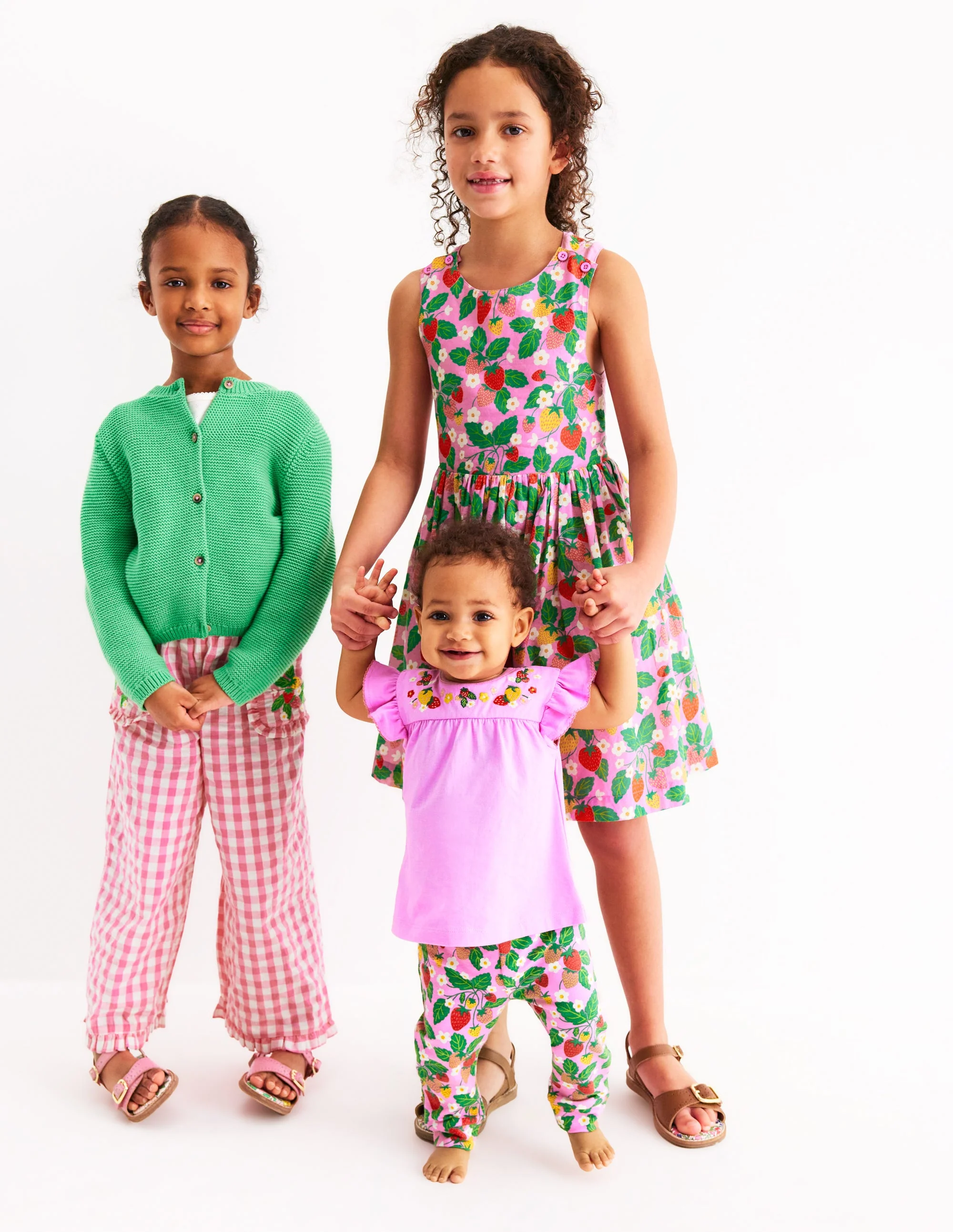 Nostalgic Frill Trousers-Pink Gingham Embroidered - Image 5