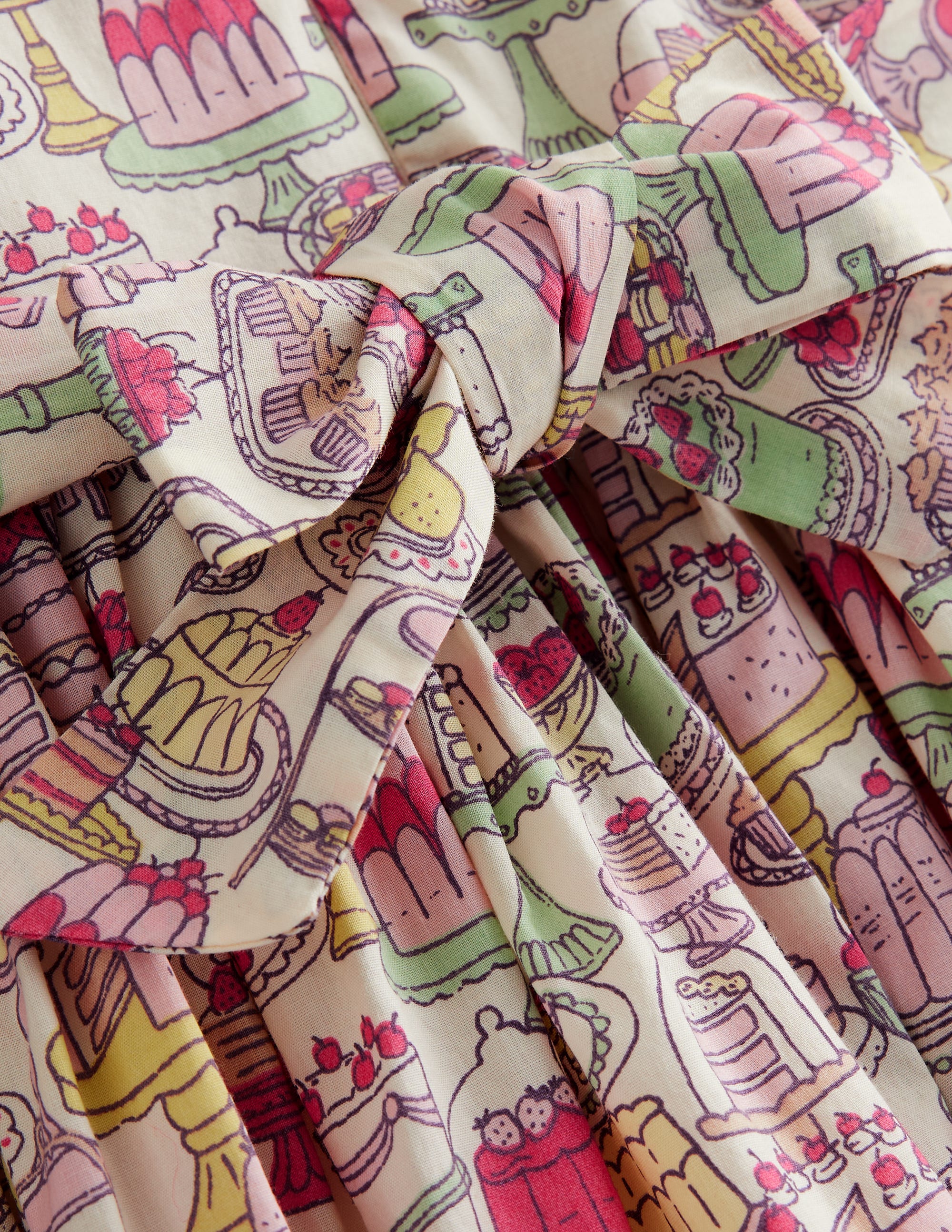 Nostalgic Occasion Smock Dress-Multi Sweet Treats - Image 3