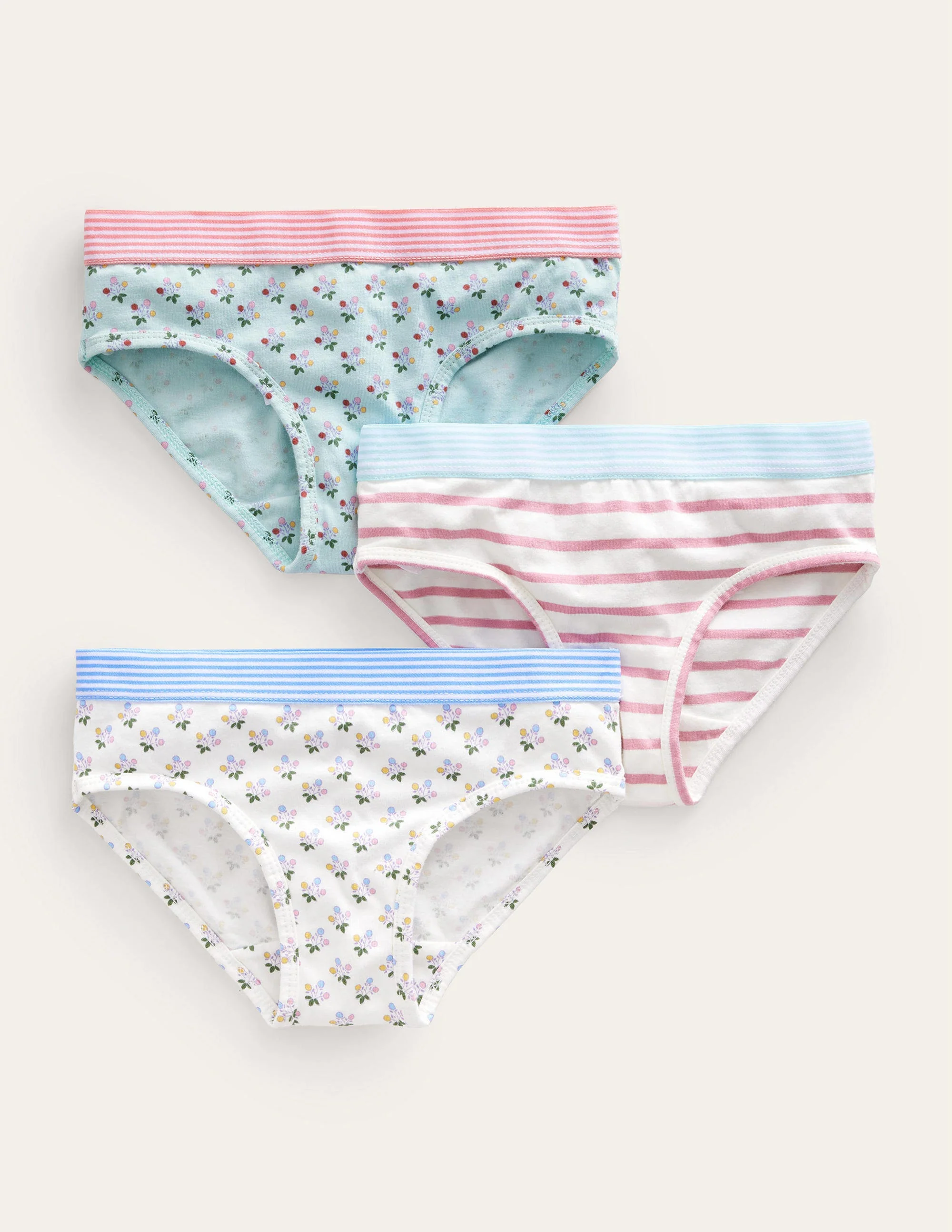 Pants 3 Pack-Ivory Posy